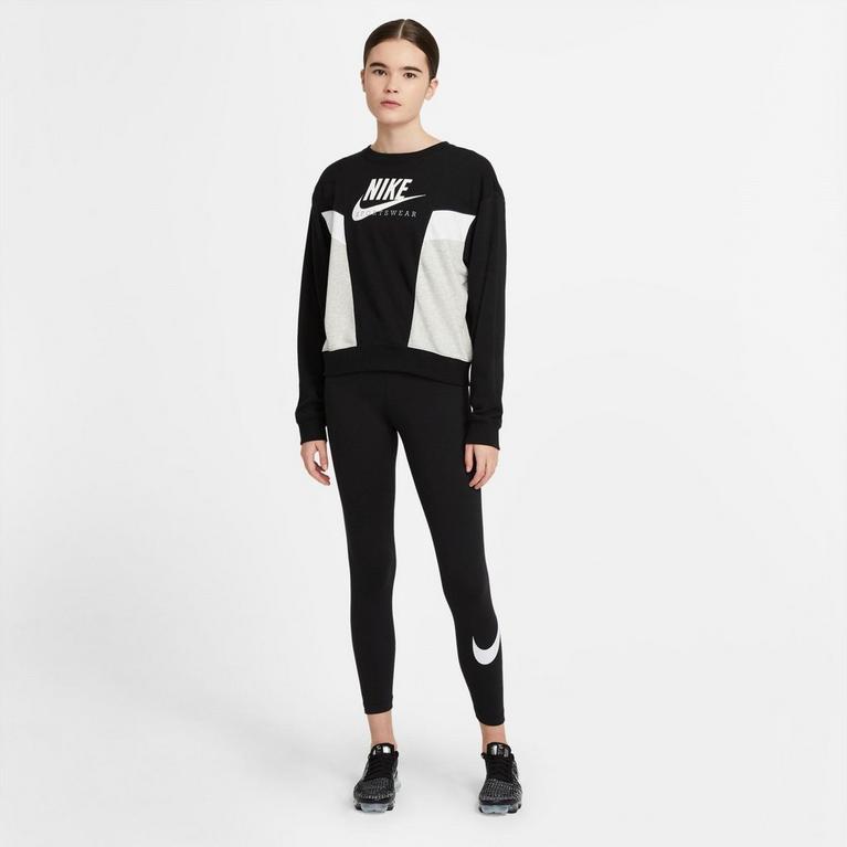 Noir - Nike - Sportswear Essential Women's Mid-Rise Swoosh Leggings - 5