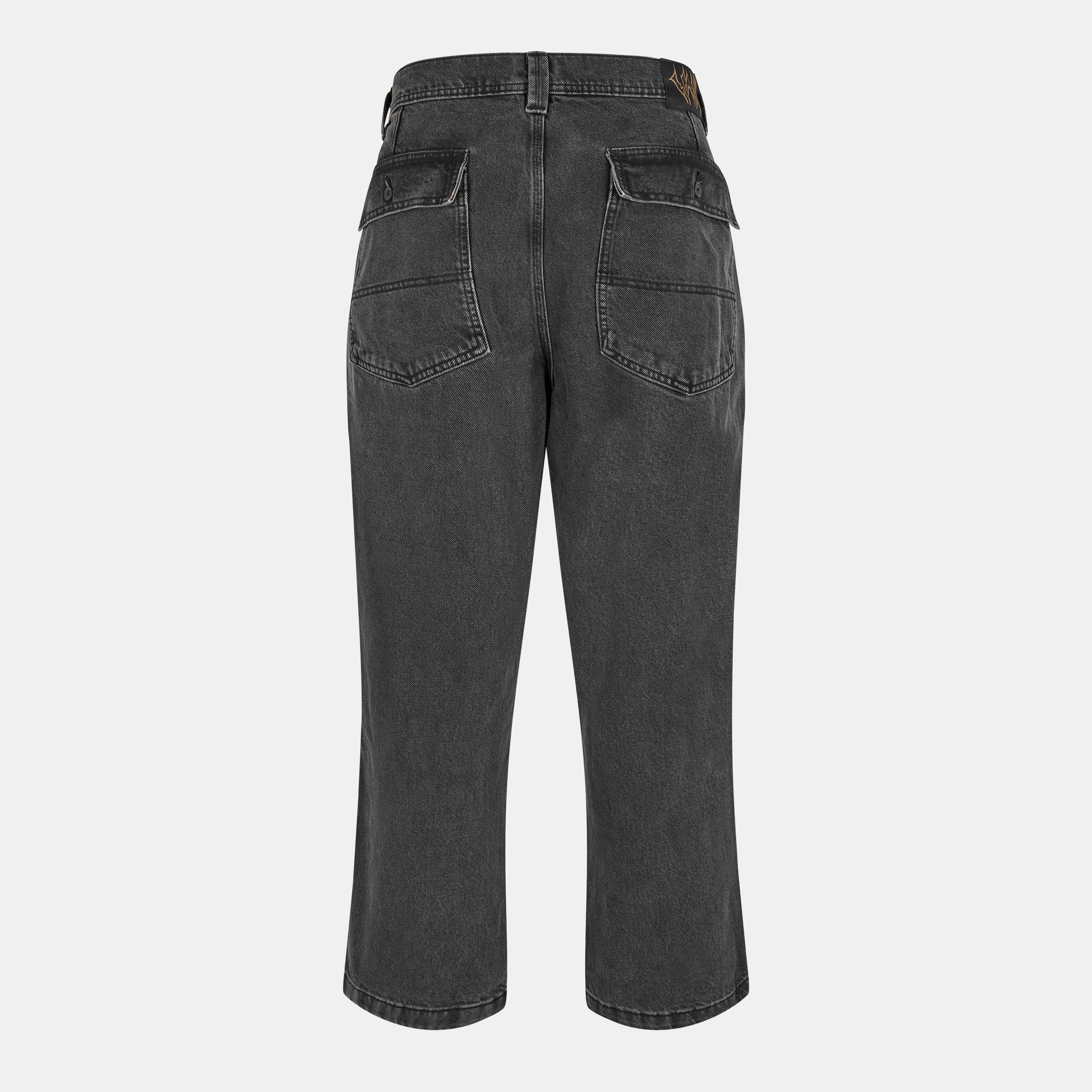 Pirate Black - Vans - Utility Wide Leg Trouser - 2