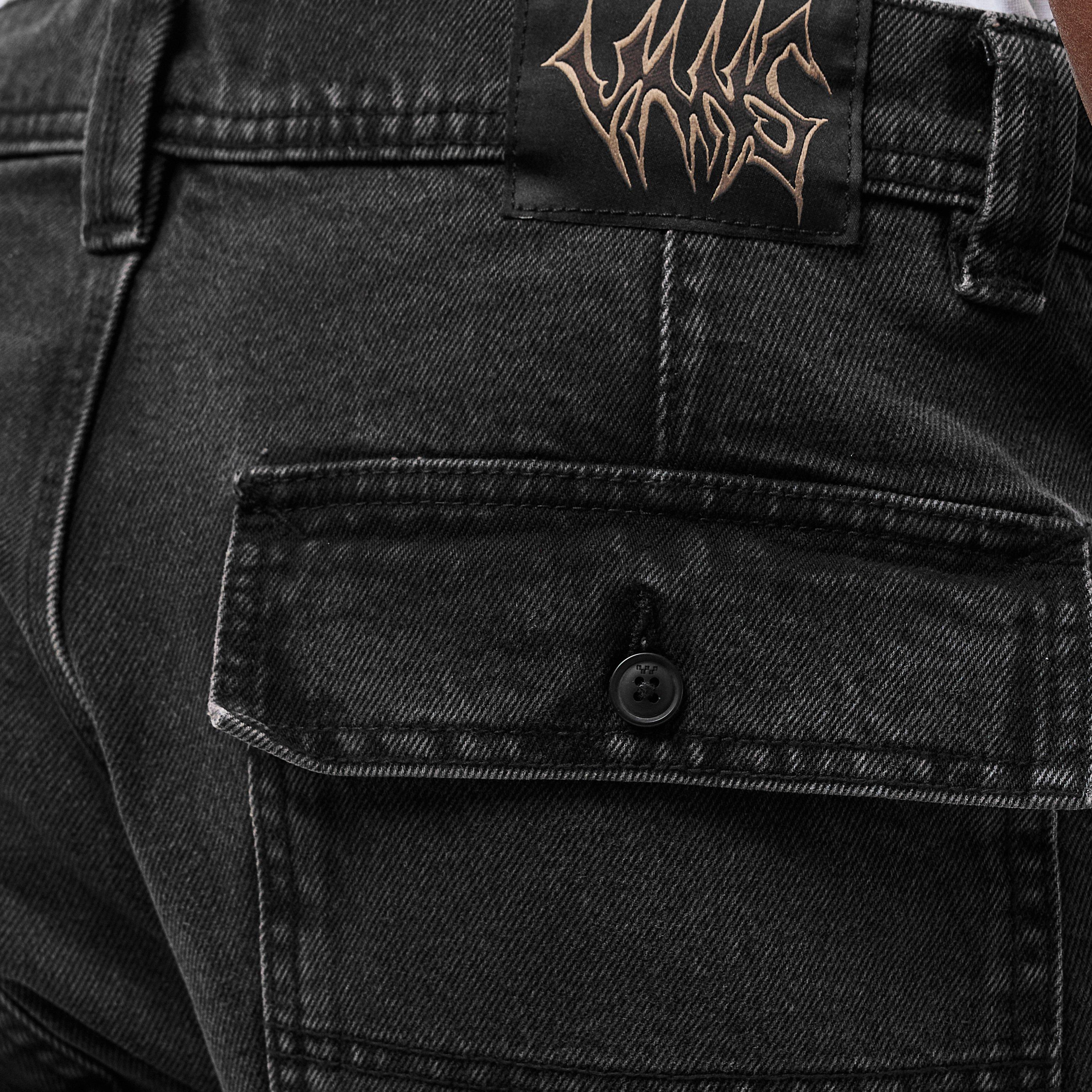 Pirate Black - Vans - Utility Wide Leg Trouser - 5