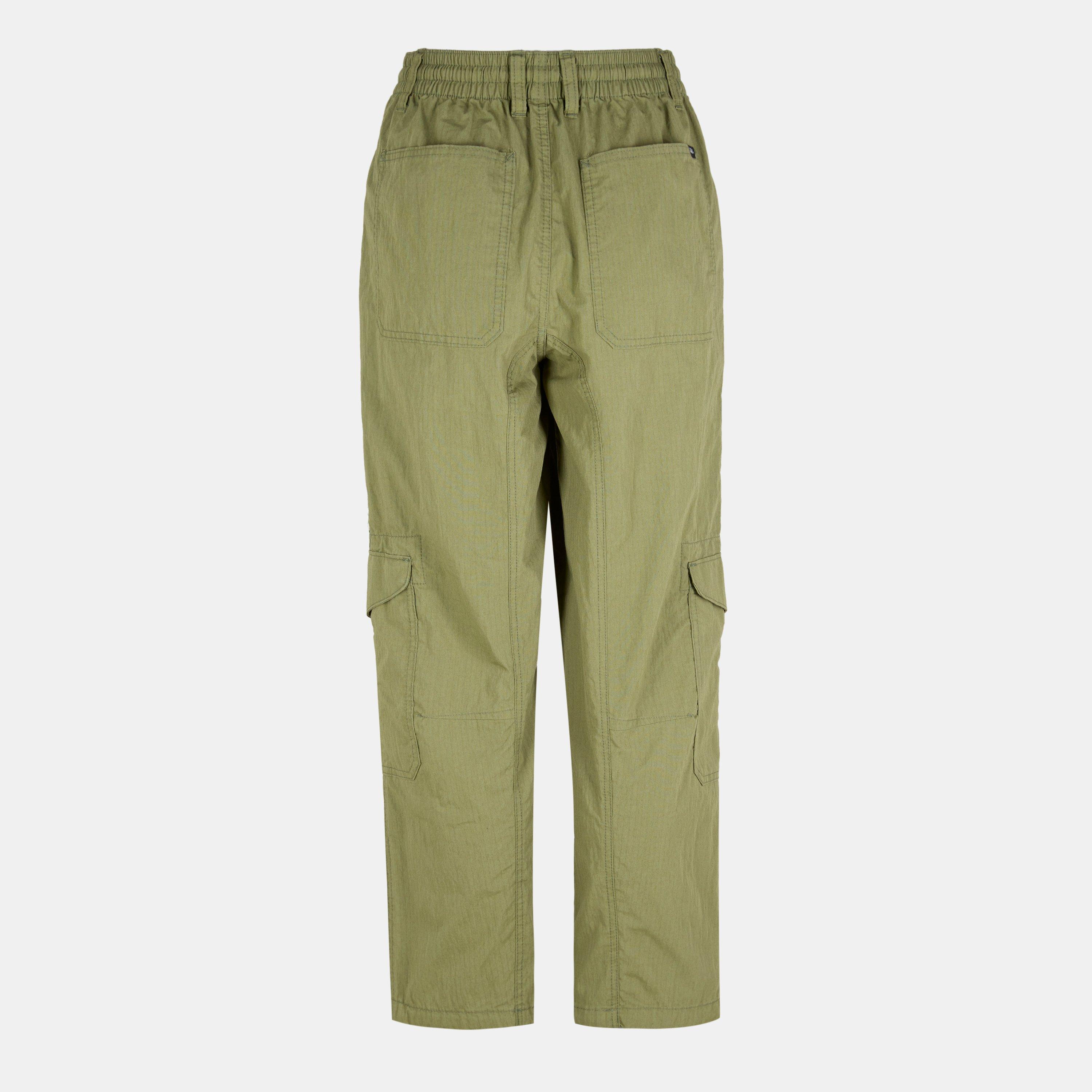 Loden Green - Vans - Women's Cascade Evening Haze Relaxed Fit Cargo Trousers - 2