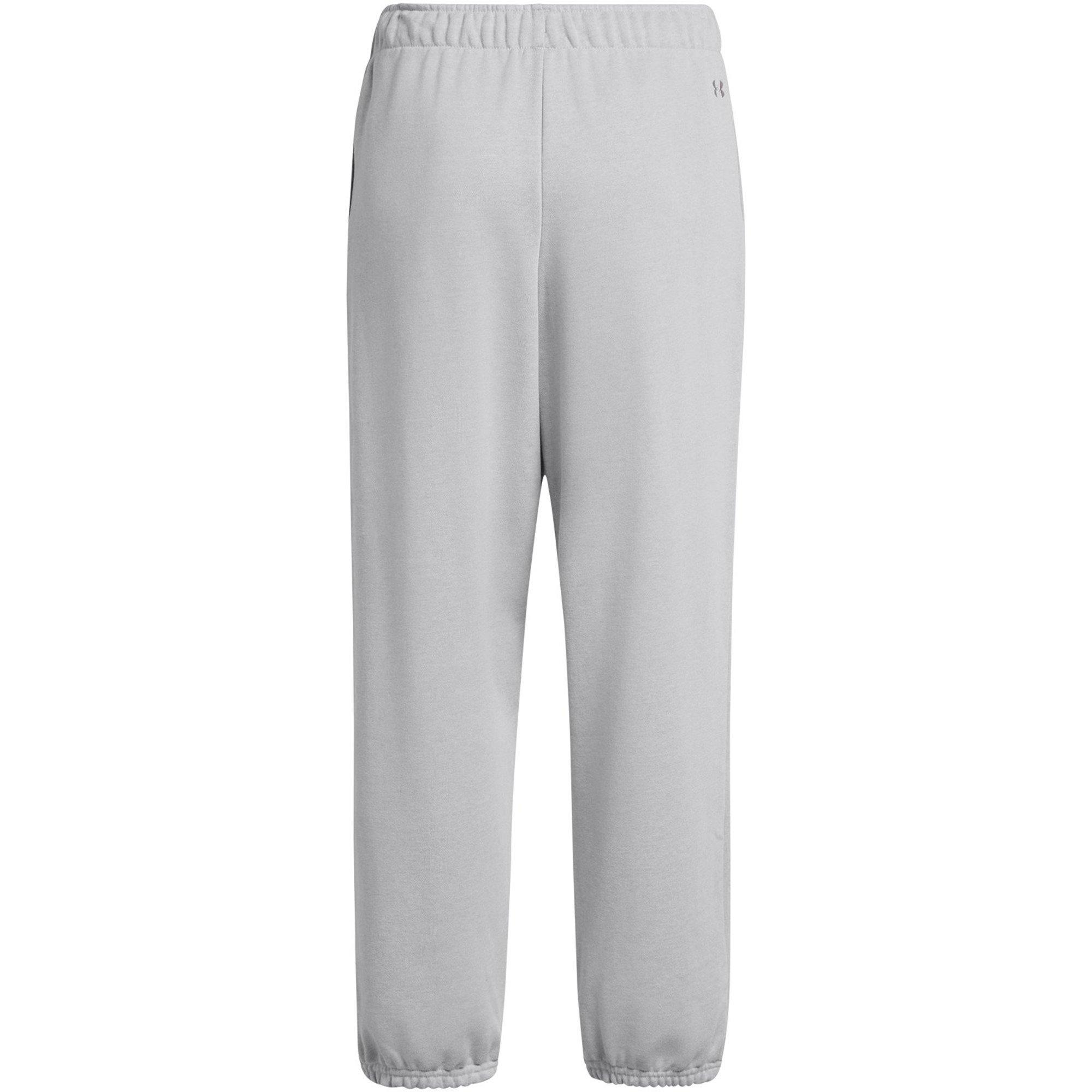 Grey - Under Armour - Closed Hem Fleece Joggers - 2