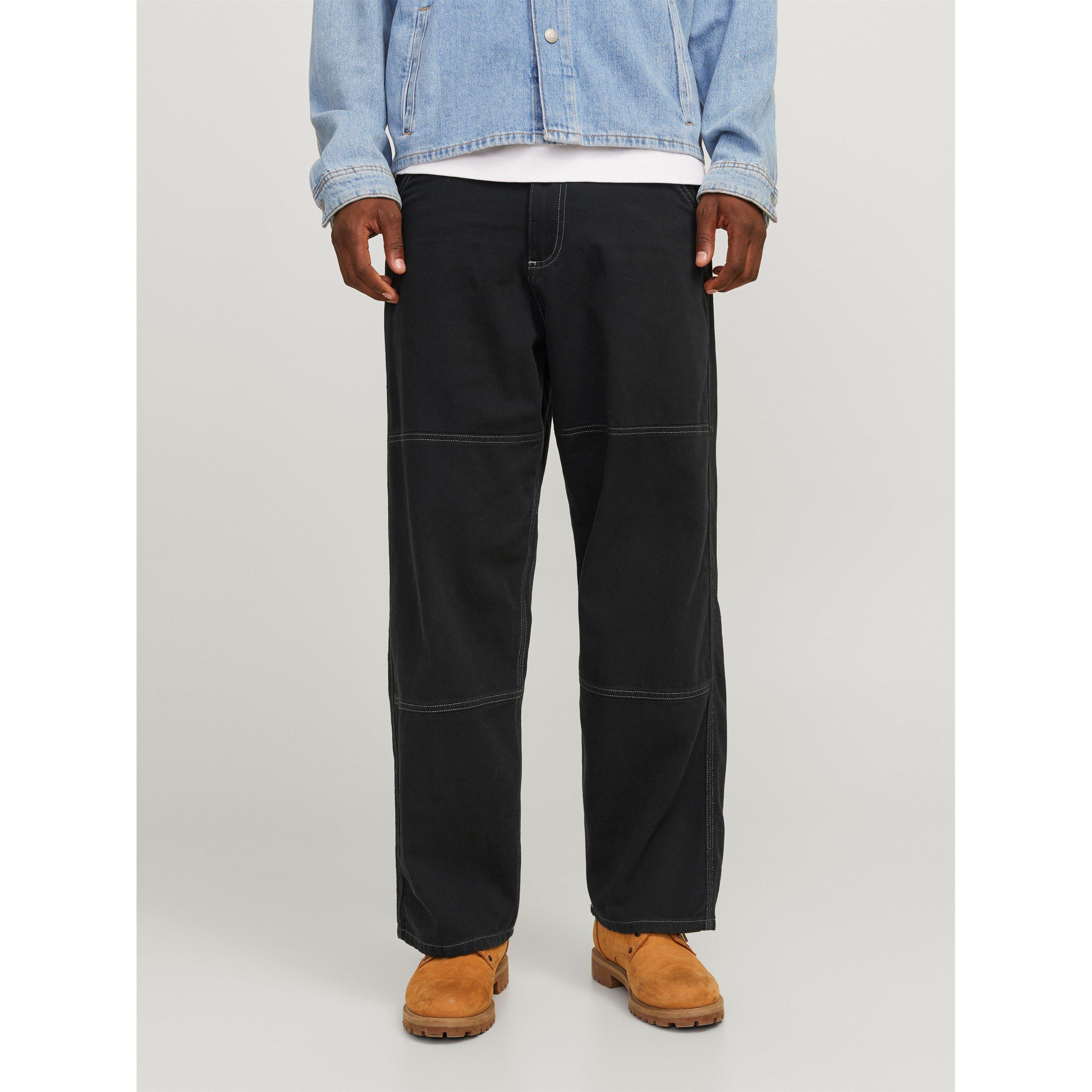 Jack And Jones Men's Owen Wide Leg Trouser - Black - 28W S