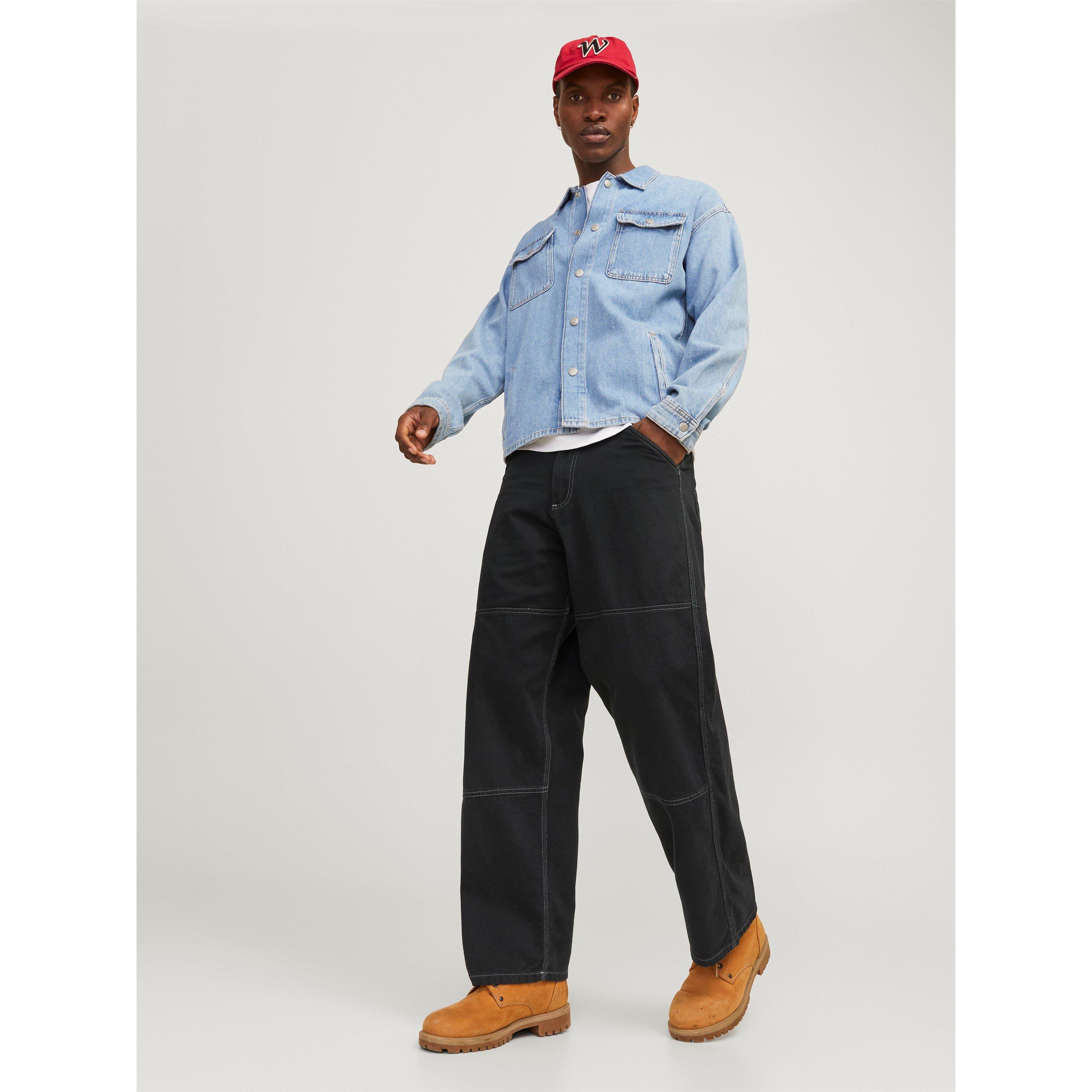 Black - Jack and Jones - Owen Wide Leg Trouser - 6