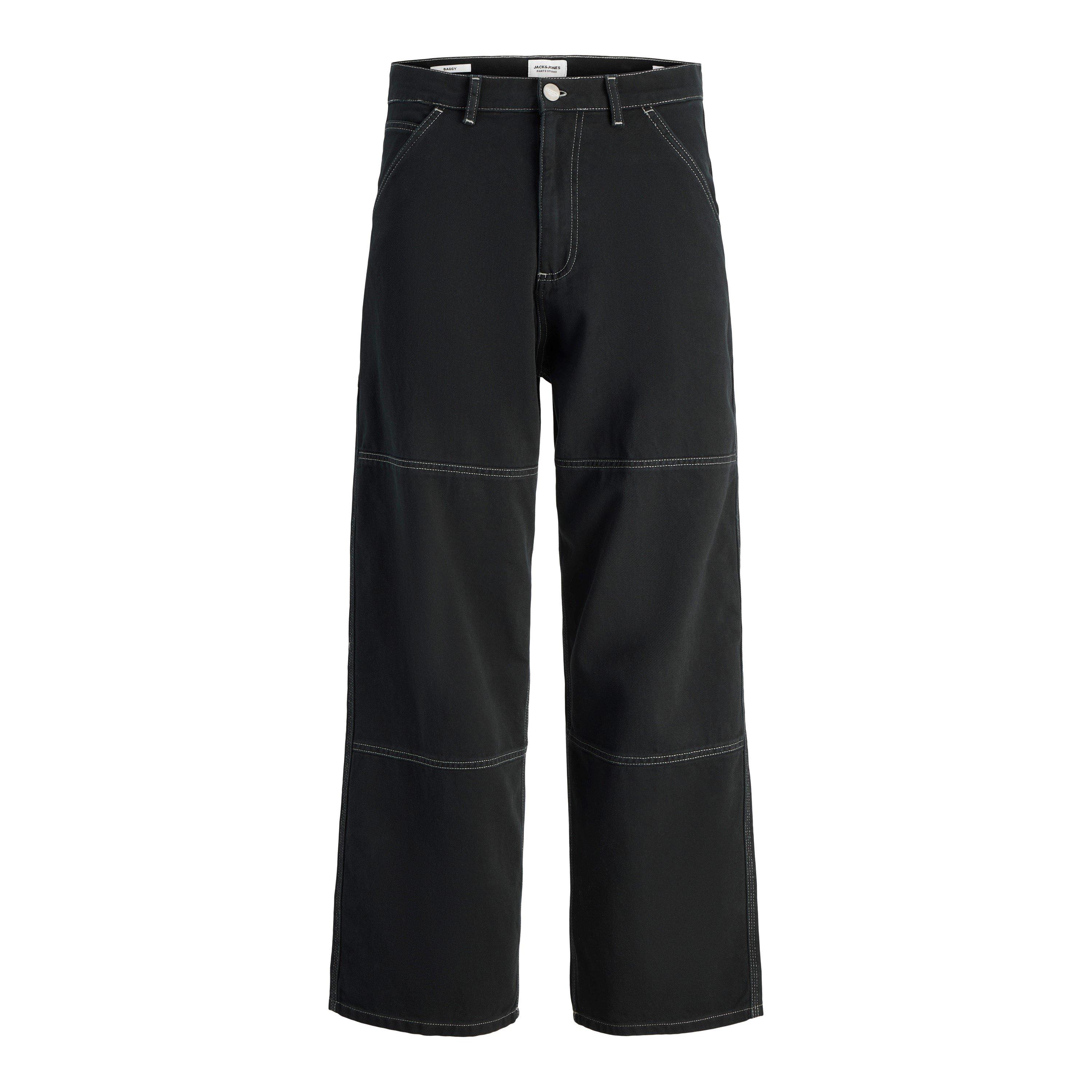 Black - Jack and Jones - Owen Wide Leg Trouser - 7