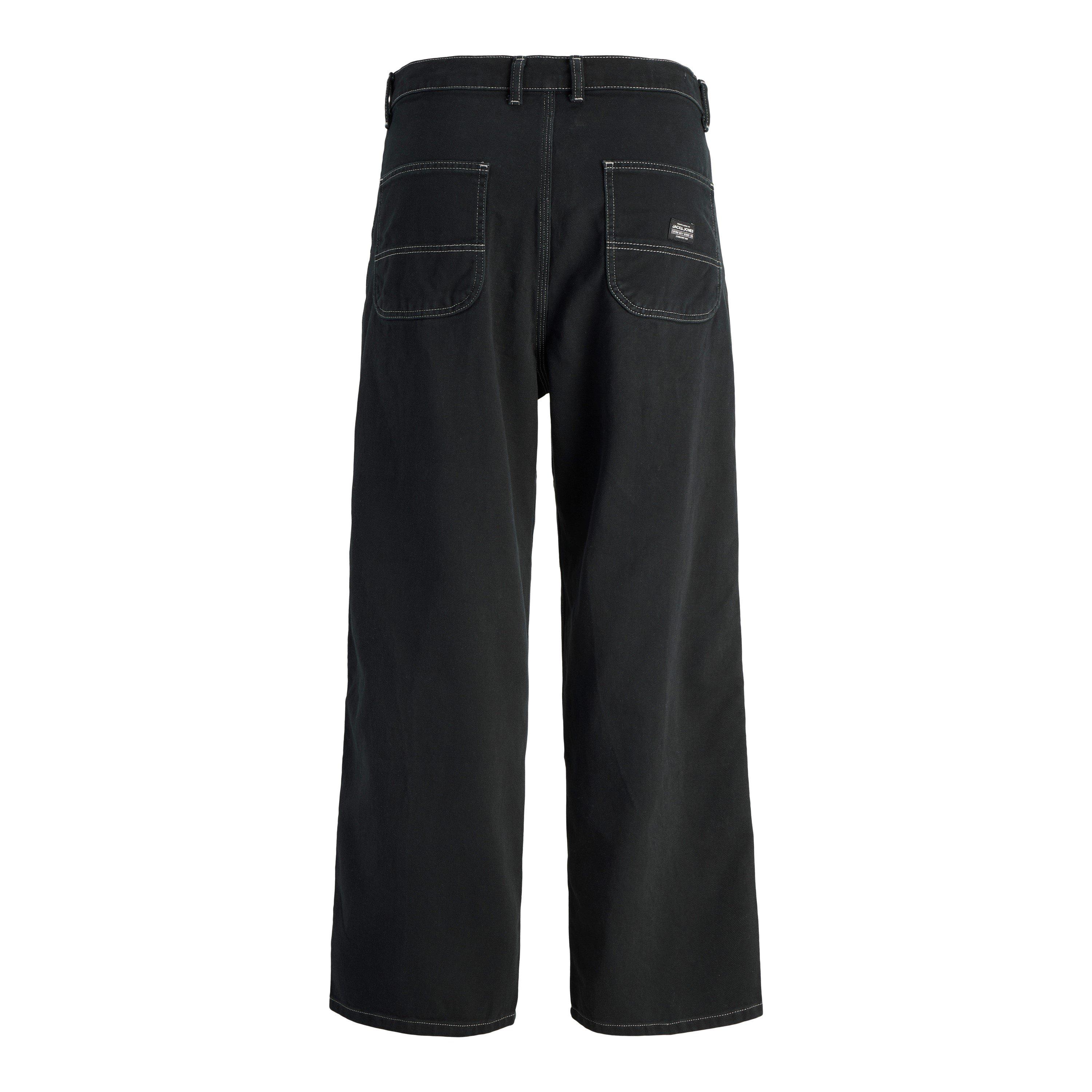 Black - Jack and Jones - Owen Wide Leg Trouser - 8