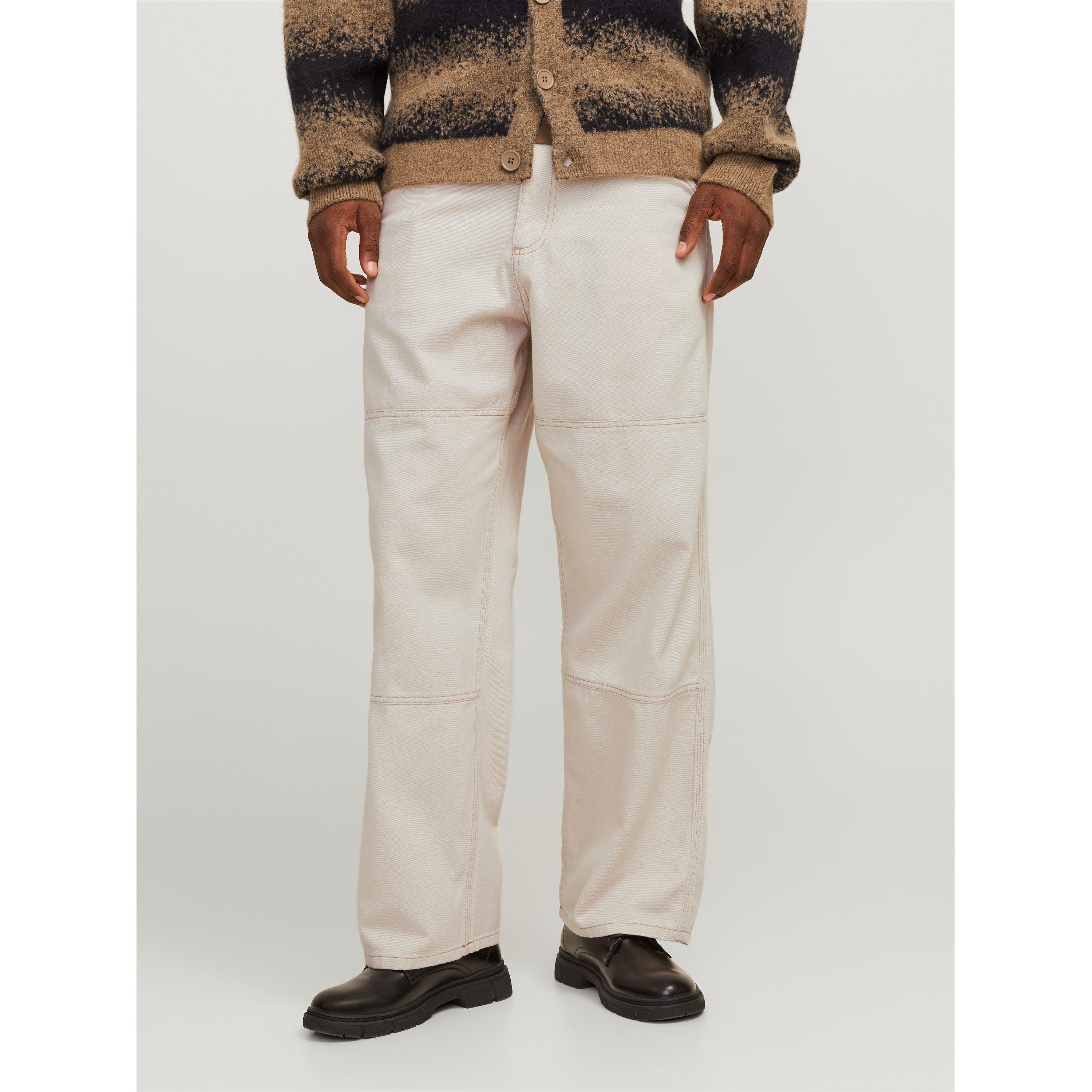 Jack And Jones Men's Owen Wide Leg Trouser - Moonbeam - 32W R