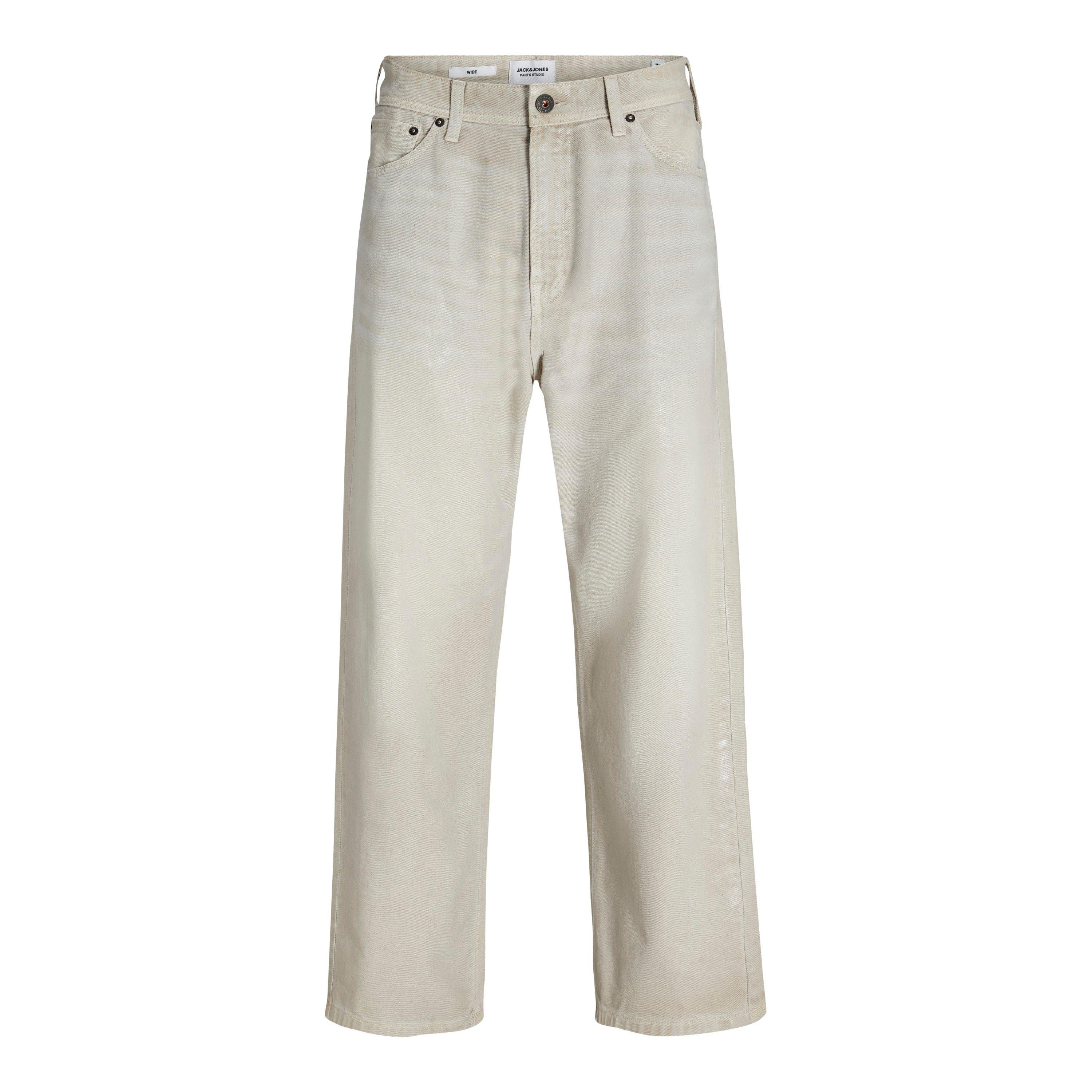 Jack And Jones Men's Alex Wide Leg Trouser - Moonbeam - 32W R