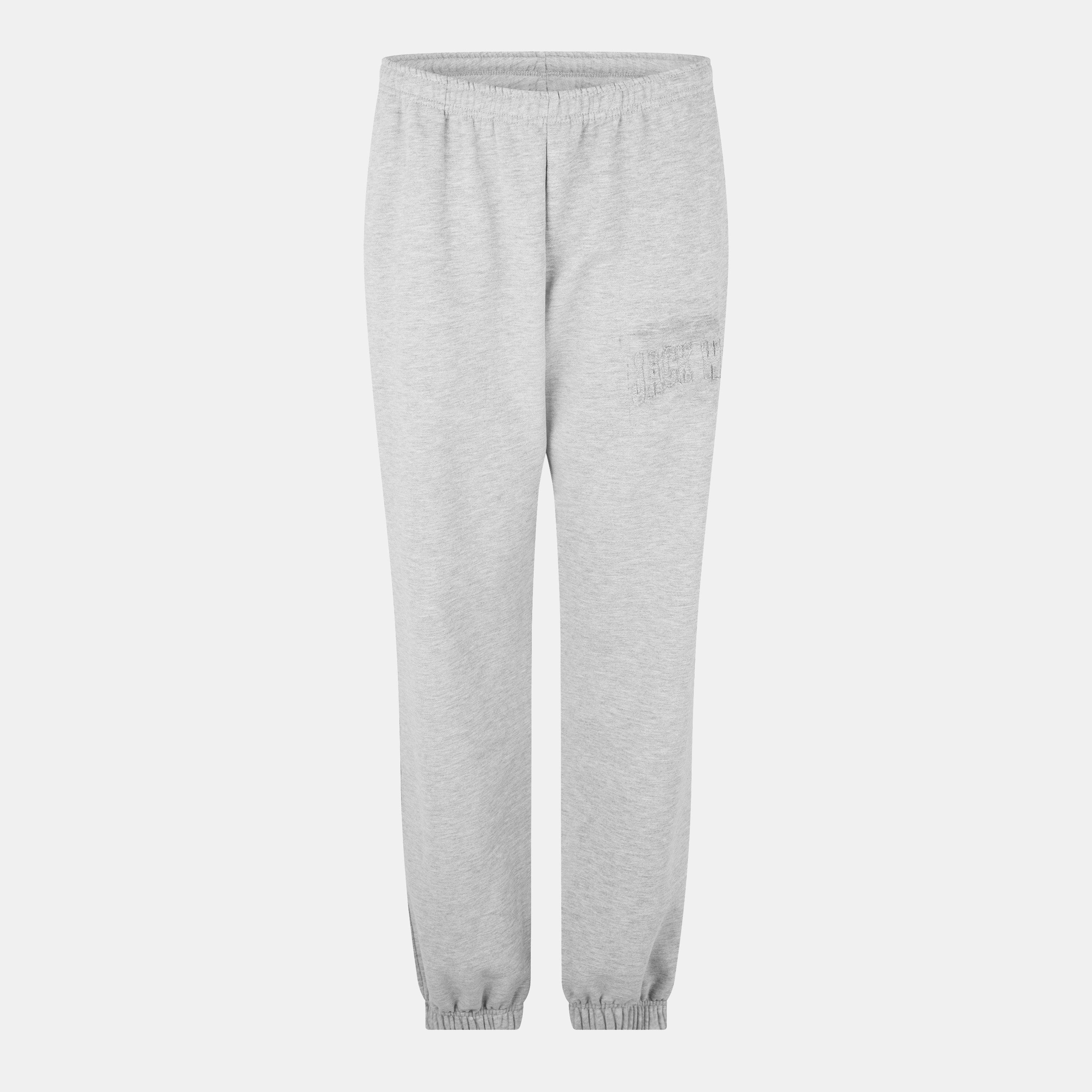 Grey Marl - Jack Wills - Women's Closed Hem Fleece Joggers - 1