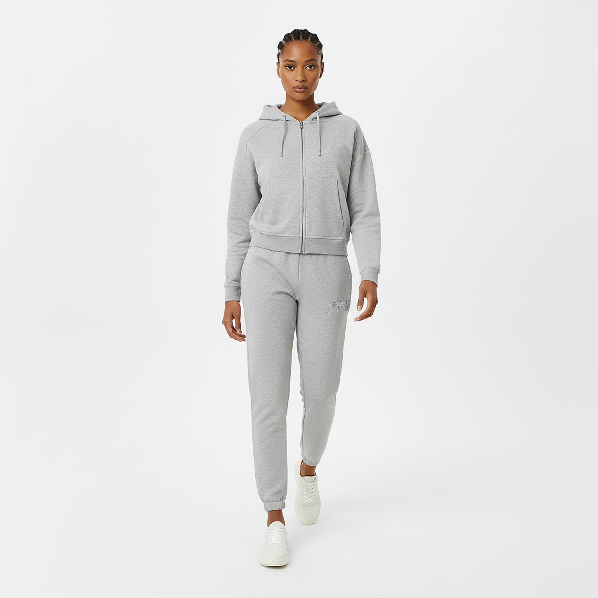 Grey Marl - Jack Wills - Women's Closed Hem Fleece Joggers - 5
