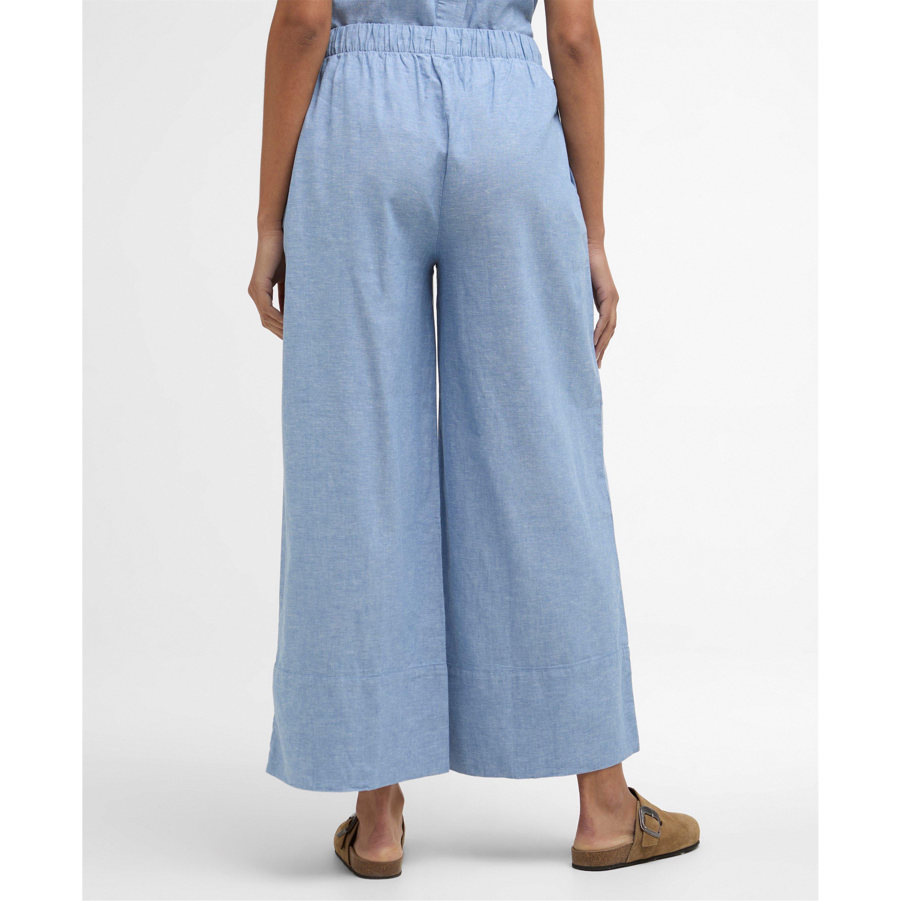 Light Chambray - Barbour - Women's Wide Leg Trousers - 3