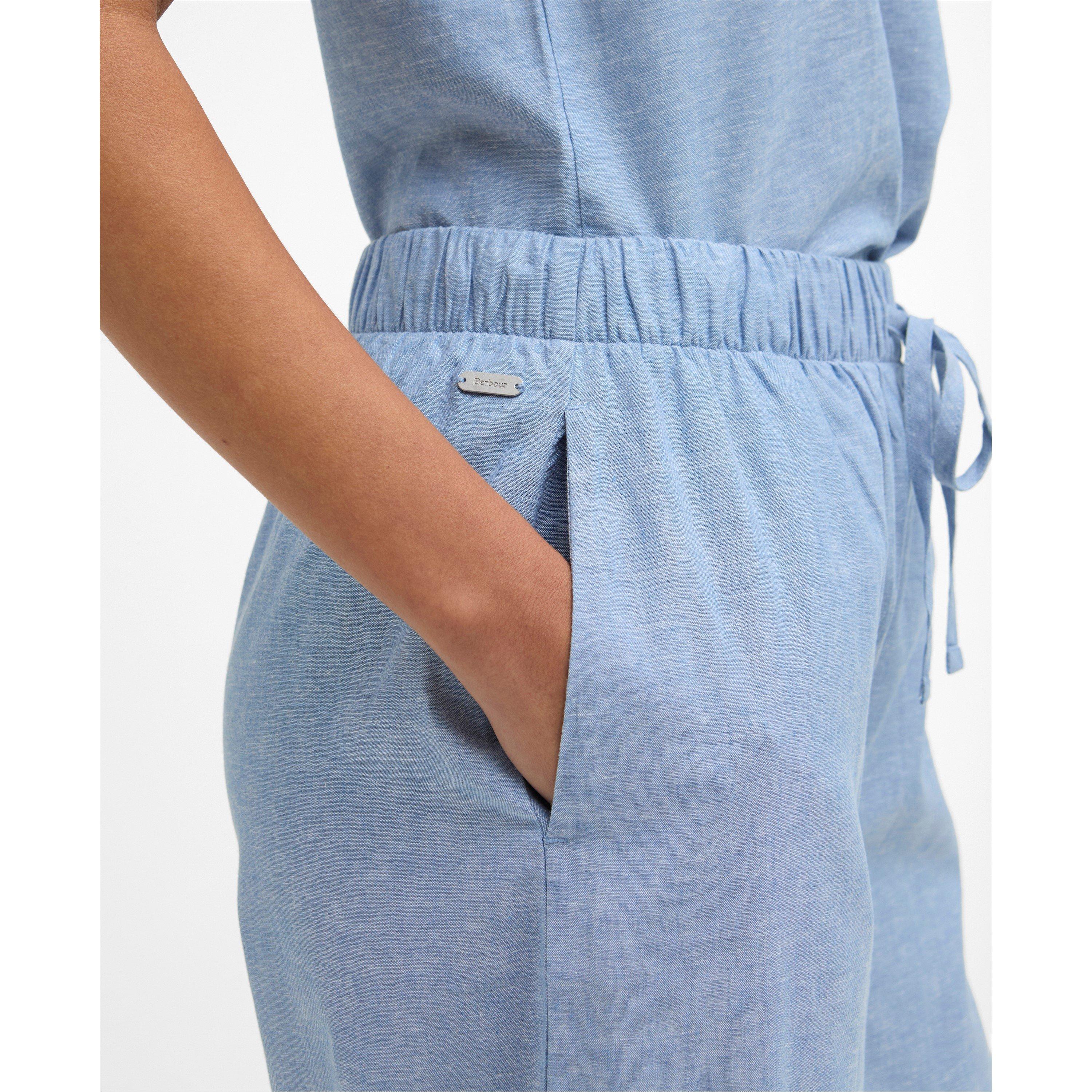 Light Chambray - Barbour - Women's Wide Leg Trousers - 4