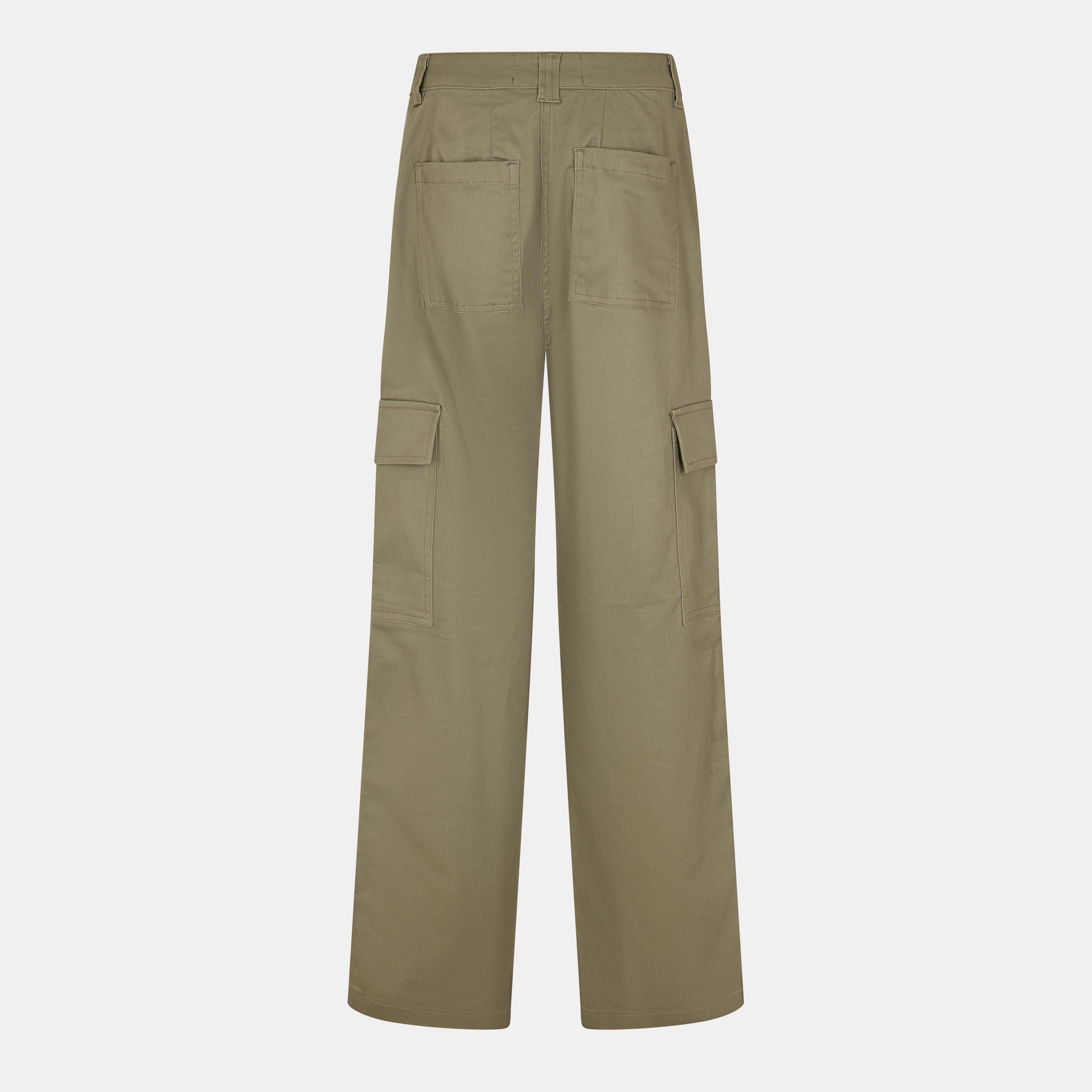 Dusty Olive - JJXX - Women's Straight Cargo Trouser - 2