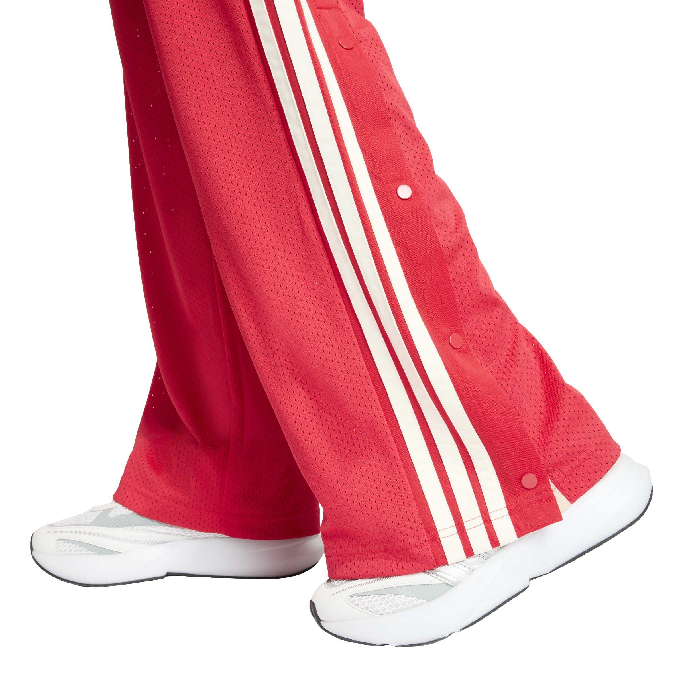 Ruby/Wht/Crystl - adidas - Women's Open Hem Woven Tracksuit Joggers - 5