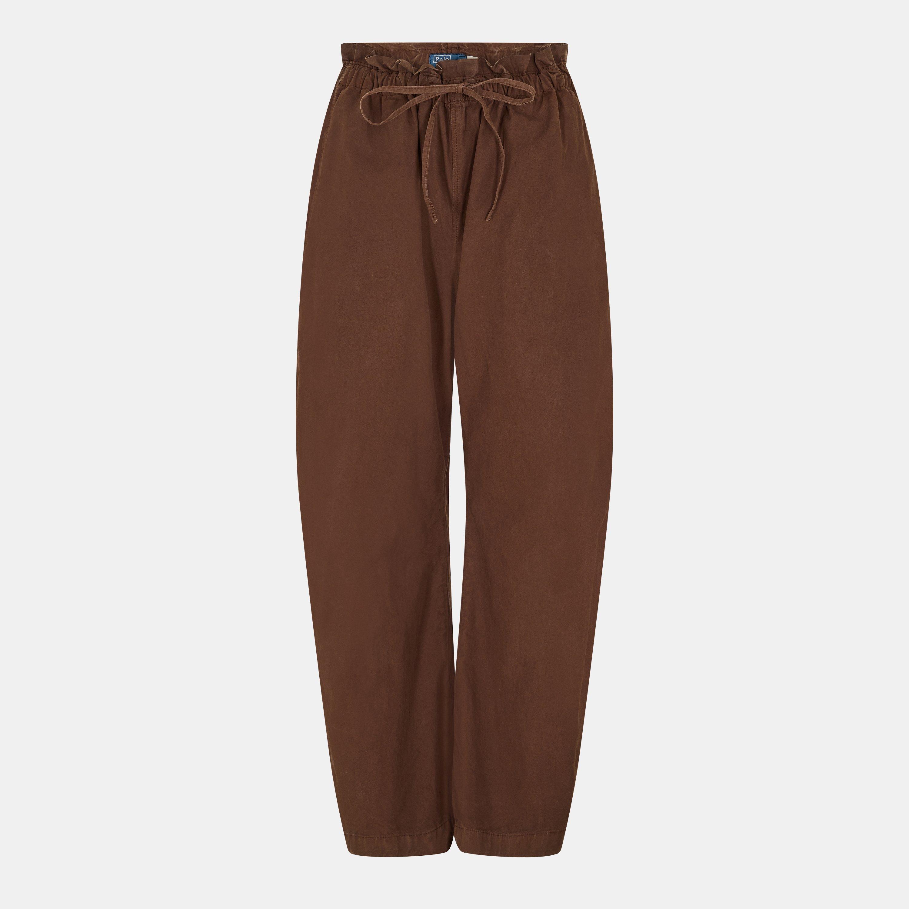 Polo Ralph Lauren Women's Brown Tapered Trousers - 12 (M)