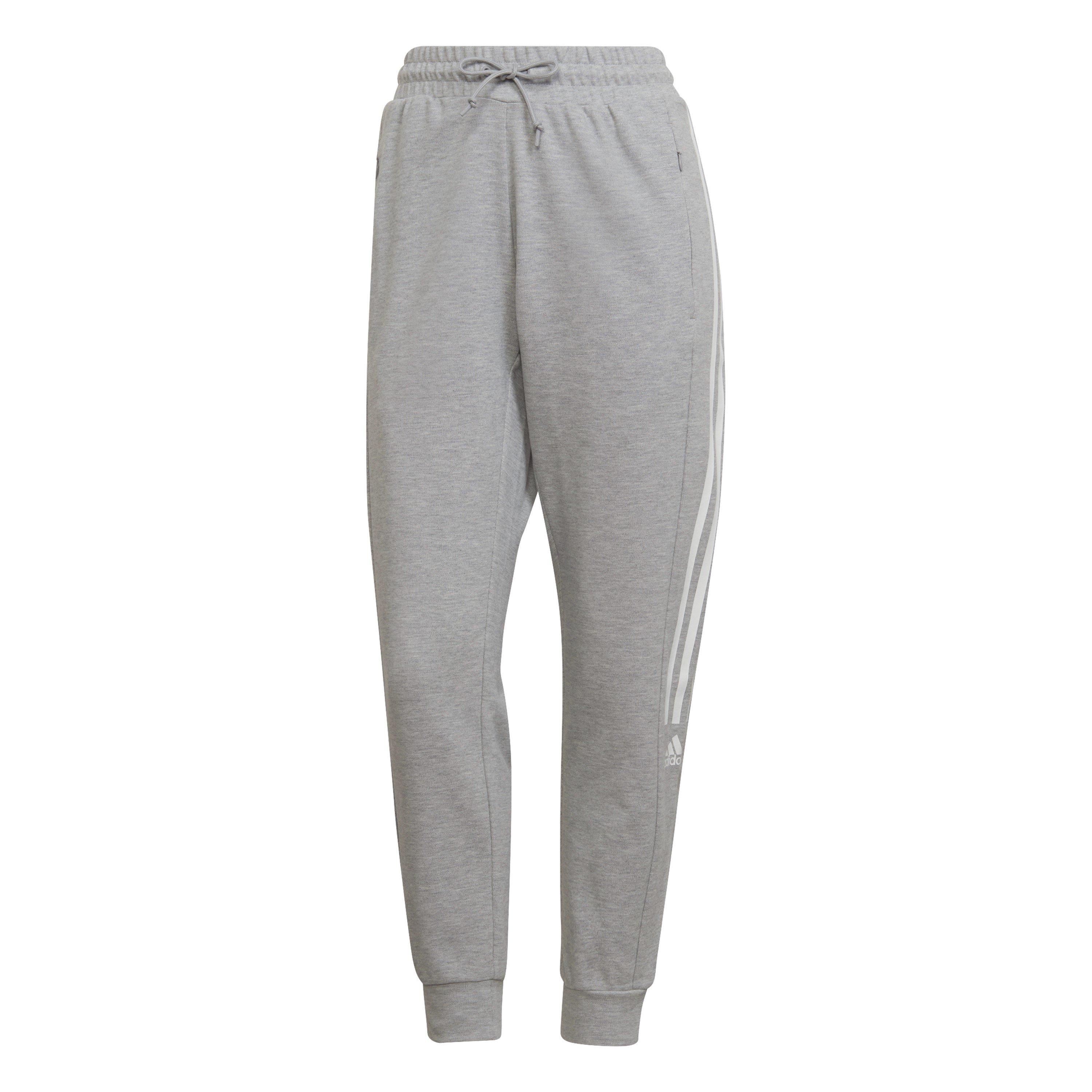 Adidas Women's Closed Hem Fleece Joggers - Medium Grey - 12 (M)