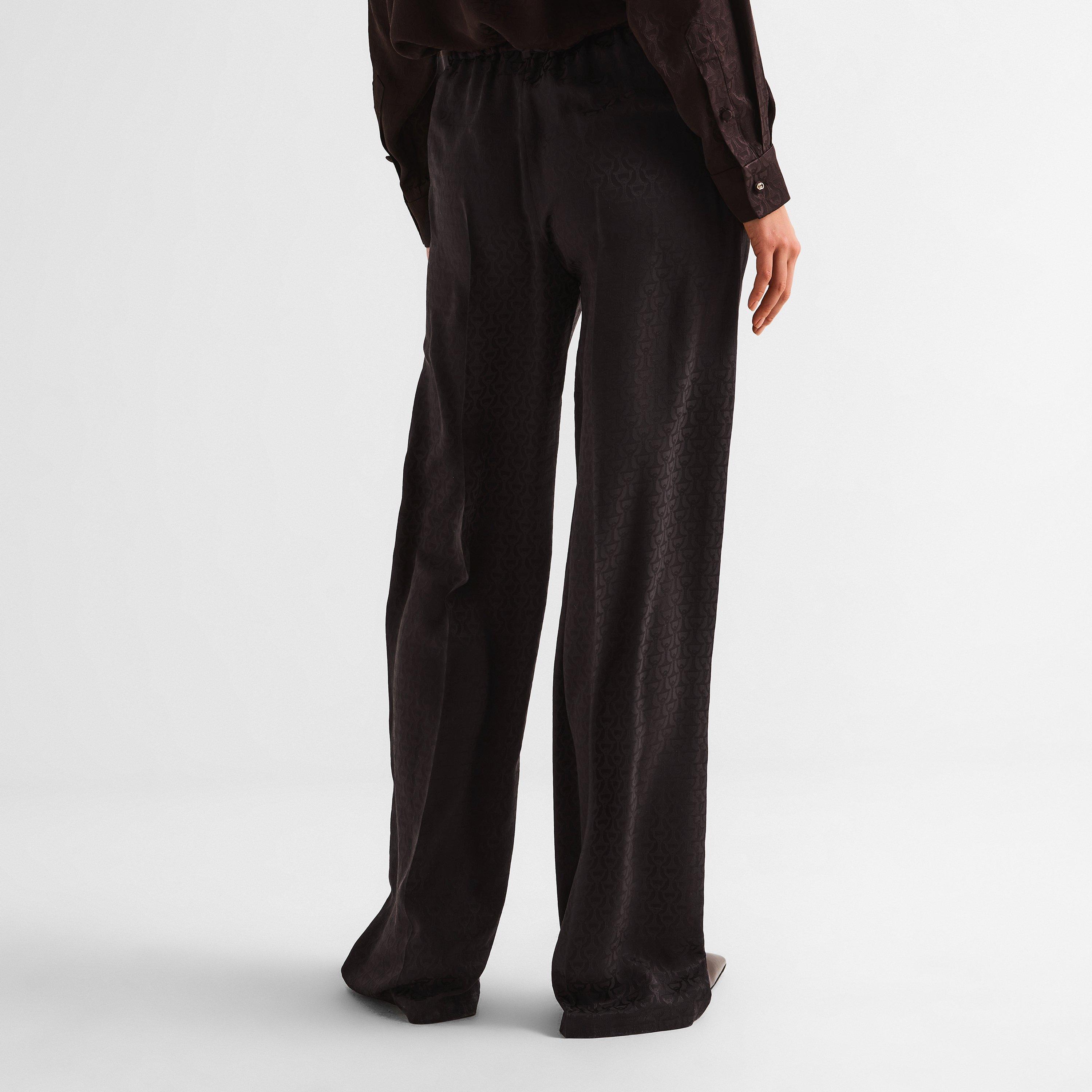 Chocolate - Gucci - Women's Wide Leg Trousers - 4