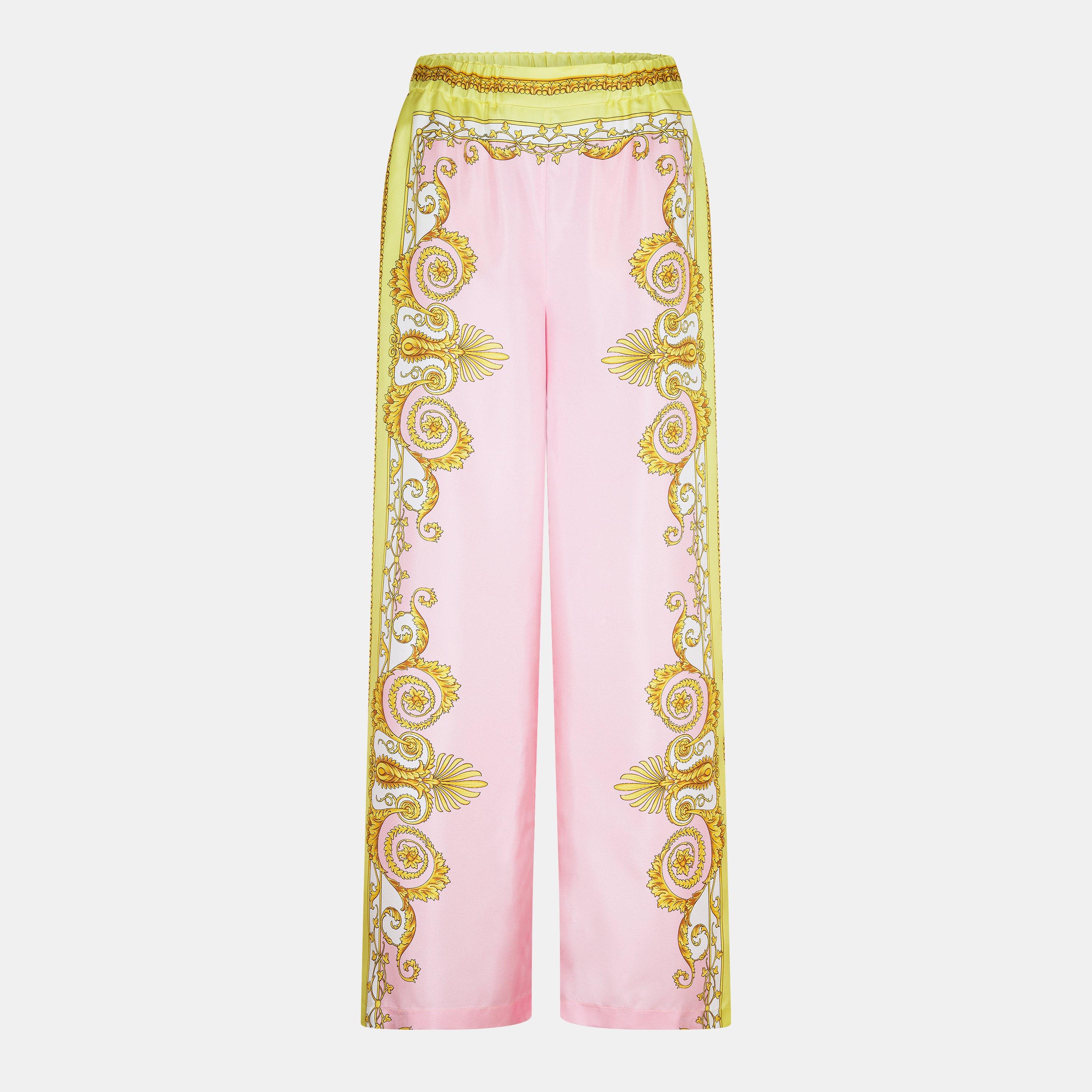 Yellow Rose - Versace - Barocco Silk Trousers - 1