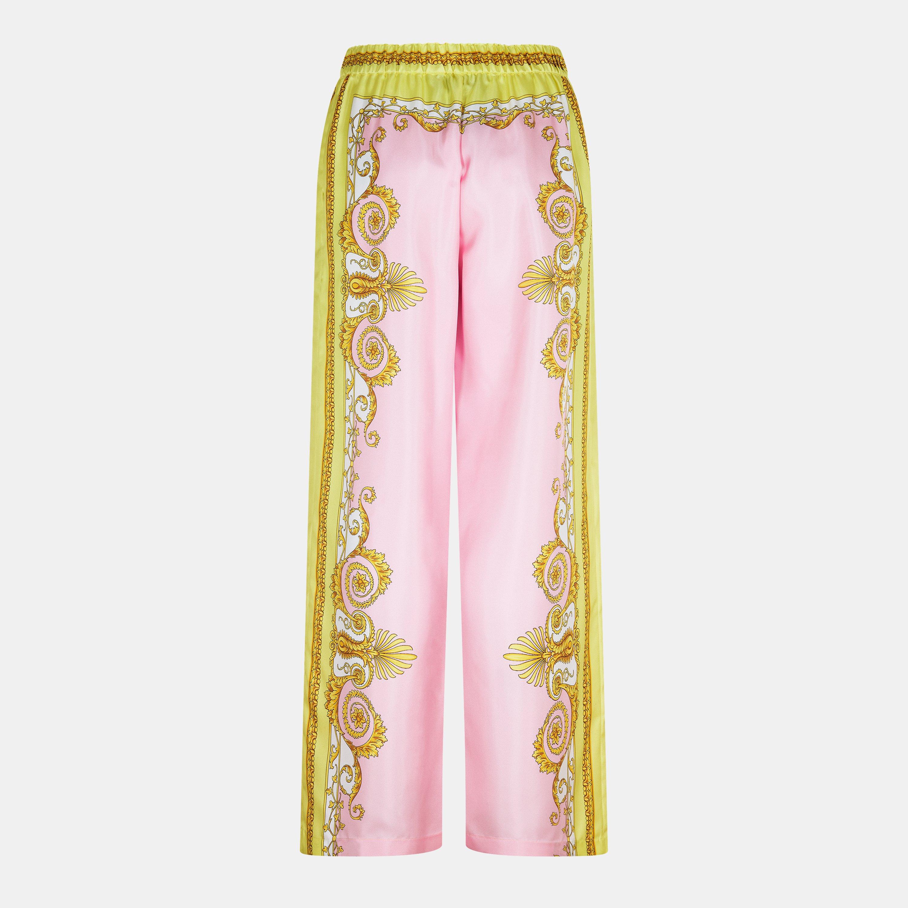 Yellow Rose - Versace - Barocco Silk Trousers - 2
