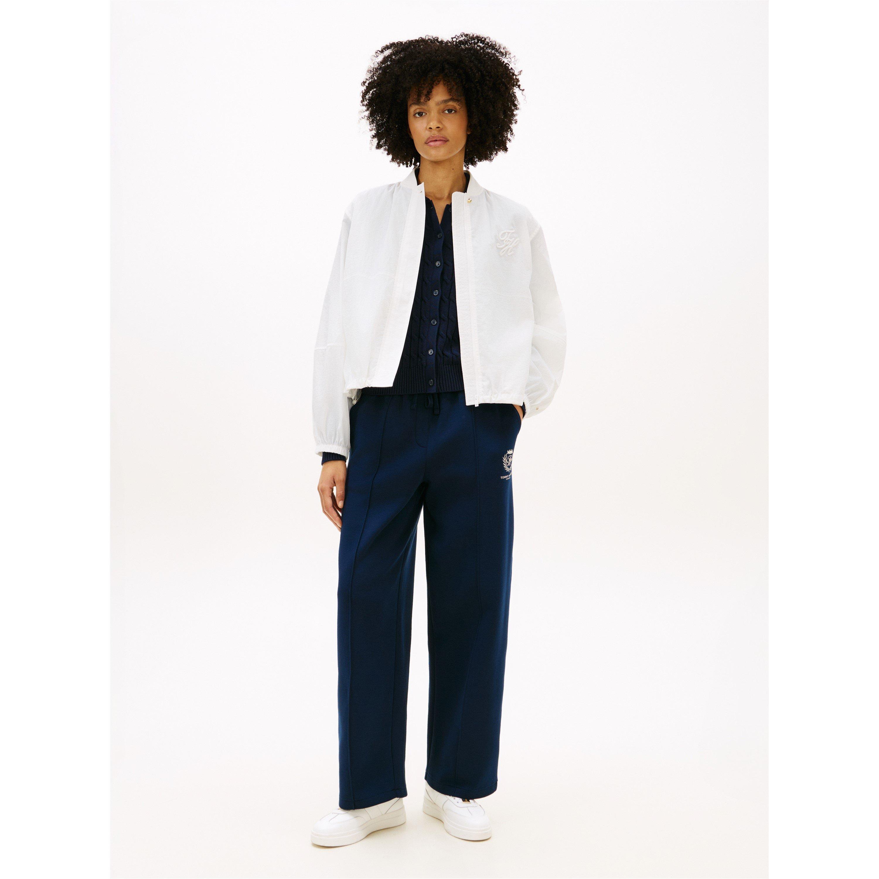 Dark Night Navy - Tommy Hilfiger - Women's Closed Hem Fleece Joggers - 6