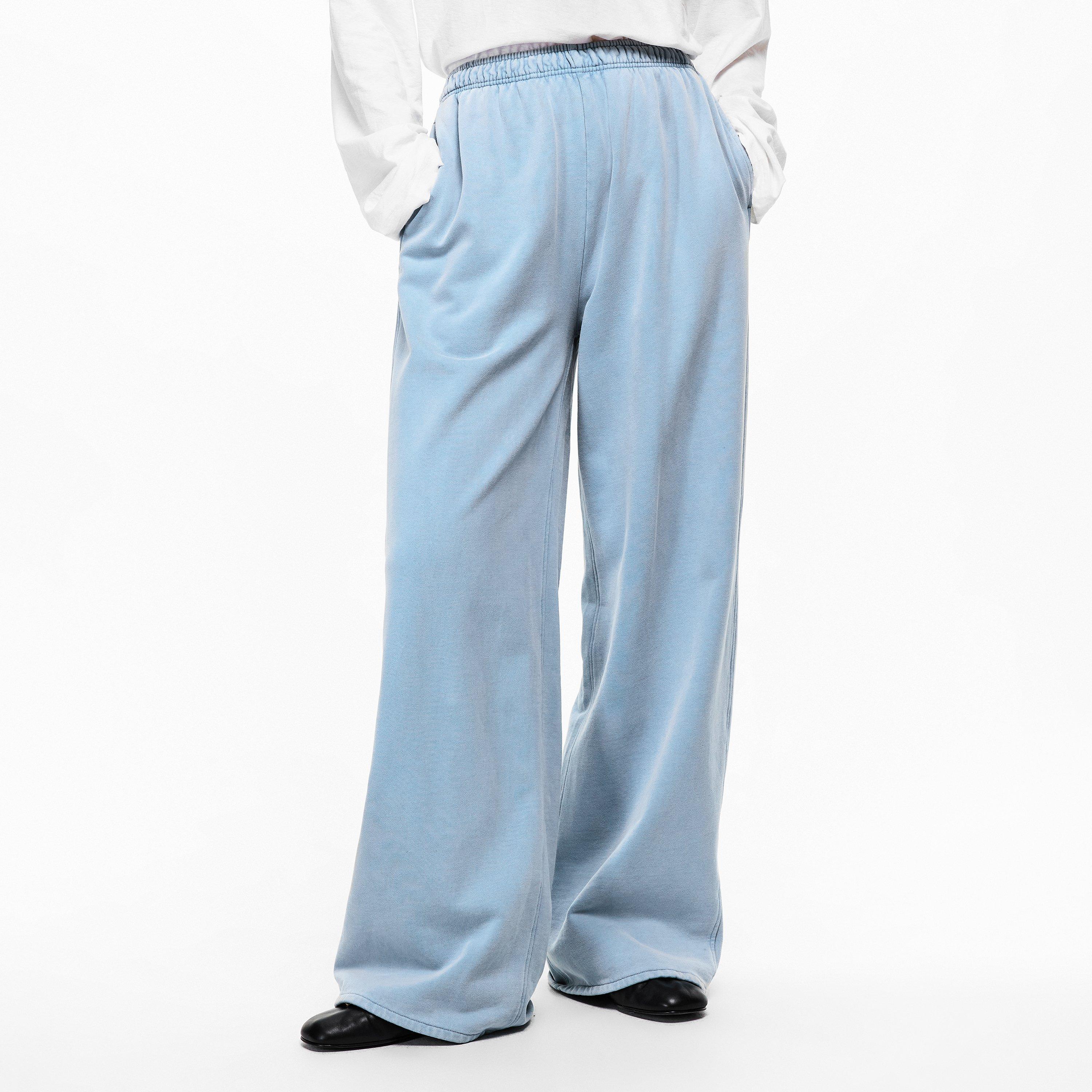 DIRTY BLUE - Acne Studios - Women's Felin Open Hem Fleece Joggers - 3