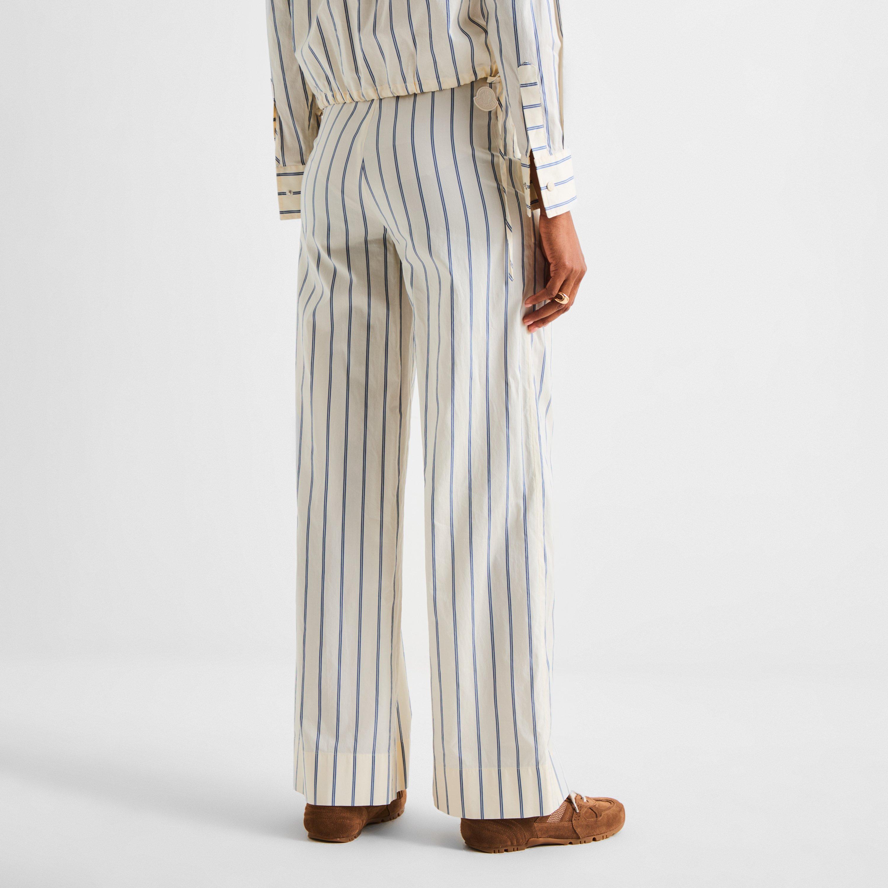 White F07 - Moncler - Women's Wide Leg Trousers - 4