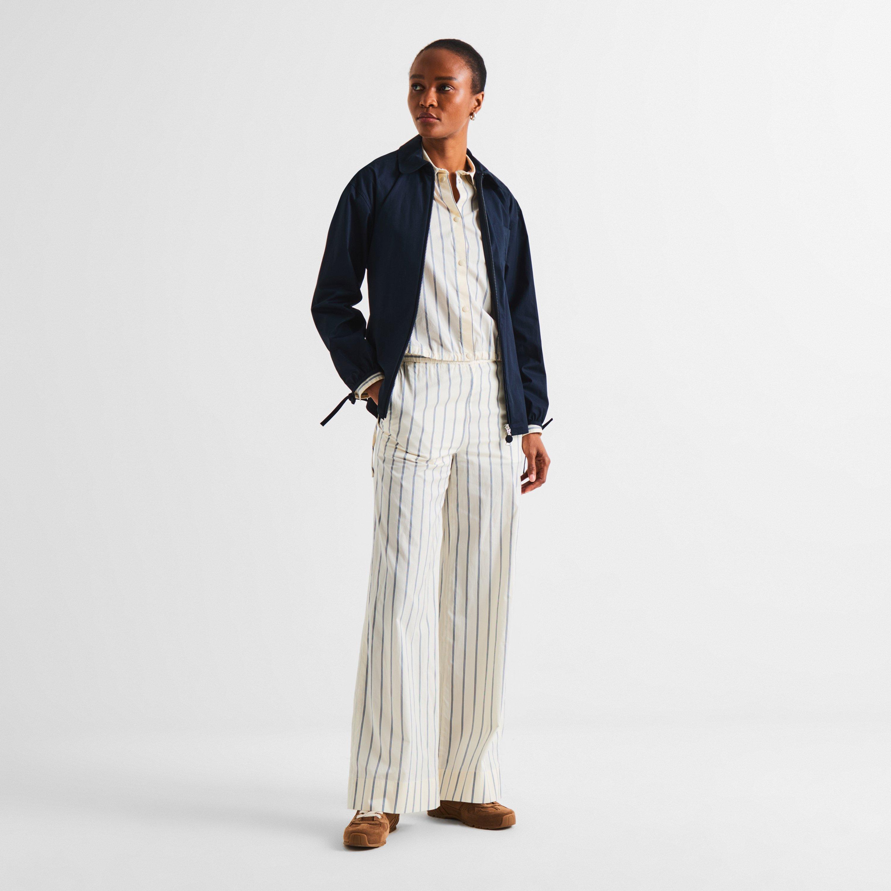 White F07 - Moncler - Women's Wide Leg Trousers - 6