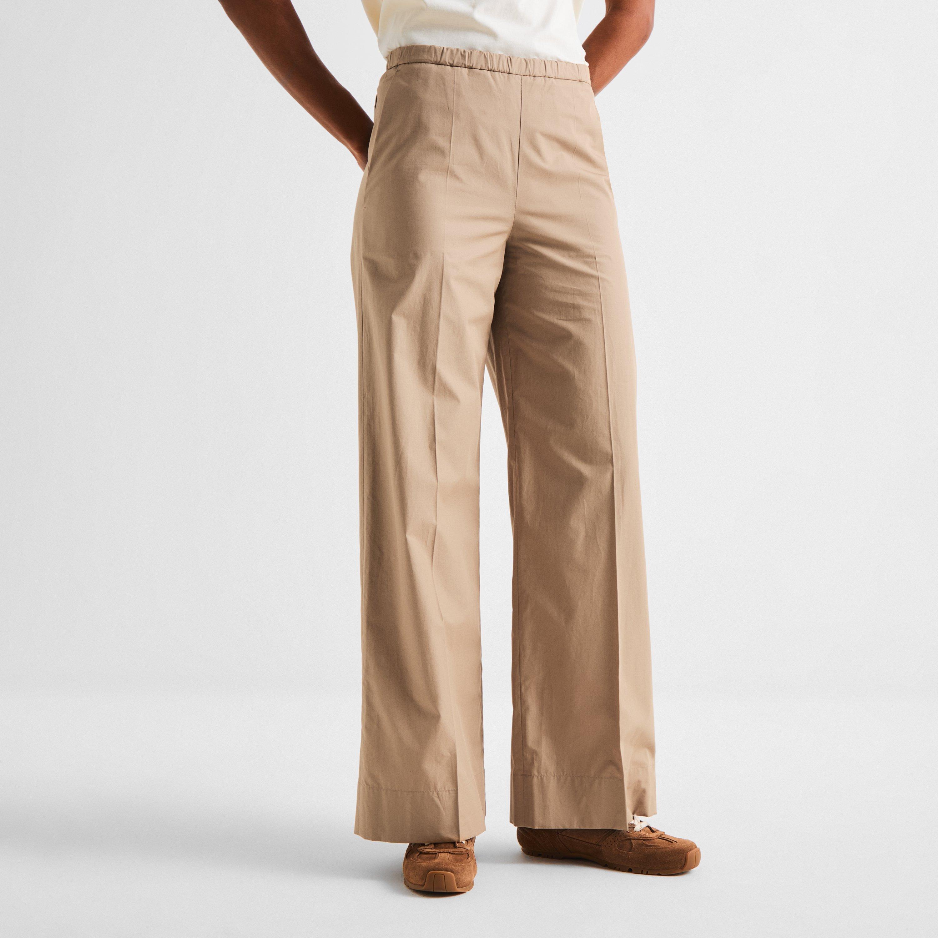 Beige 20J - Moncler - Women's Wide Leg Trousers - 3