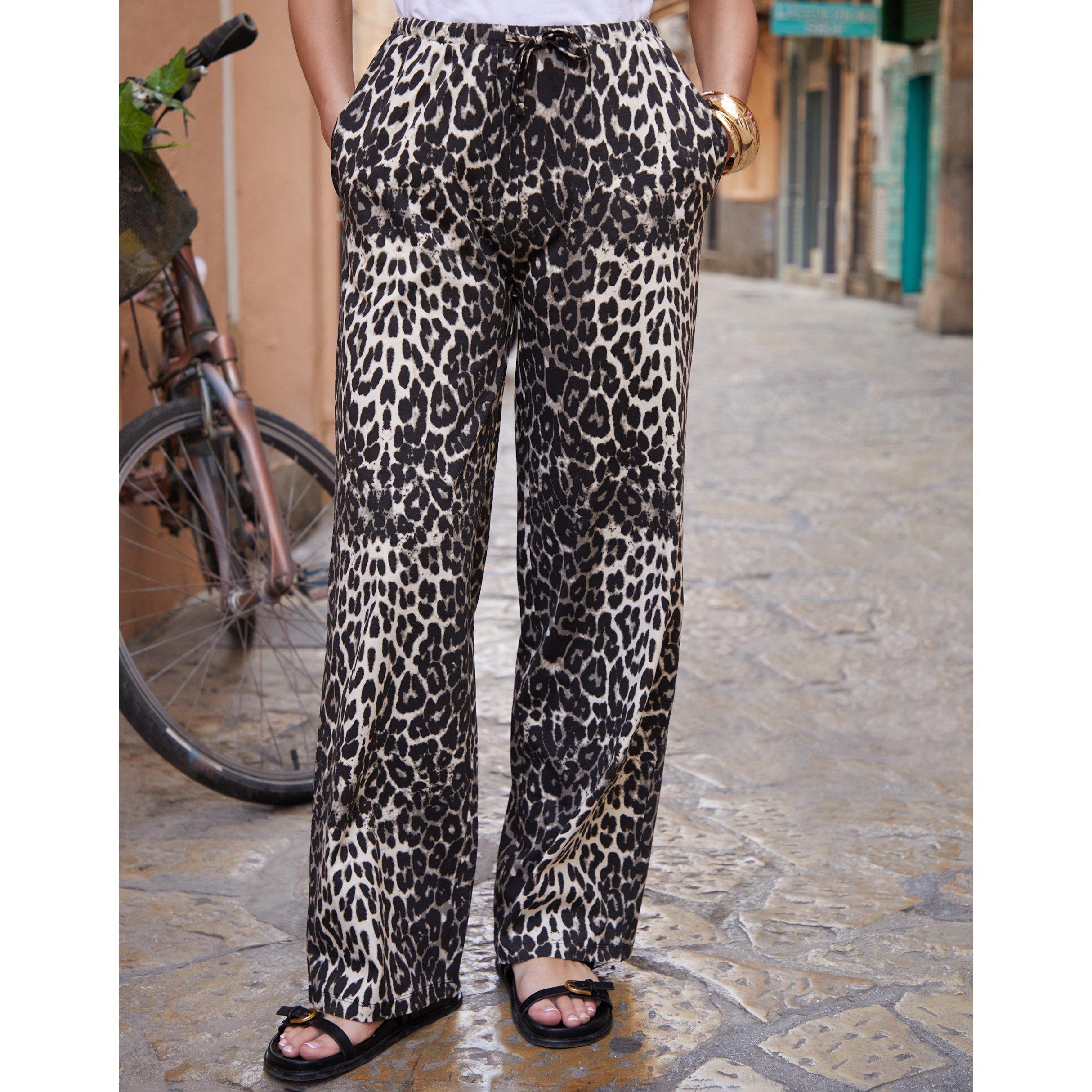 Leopard - Threadbare - Women's Madri Wide Leg Trouser - 5