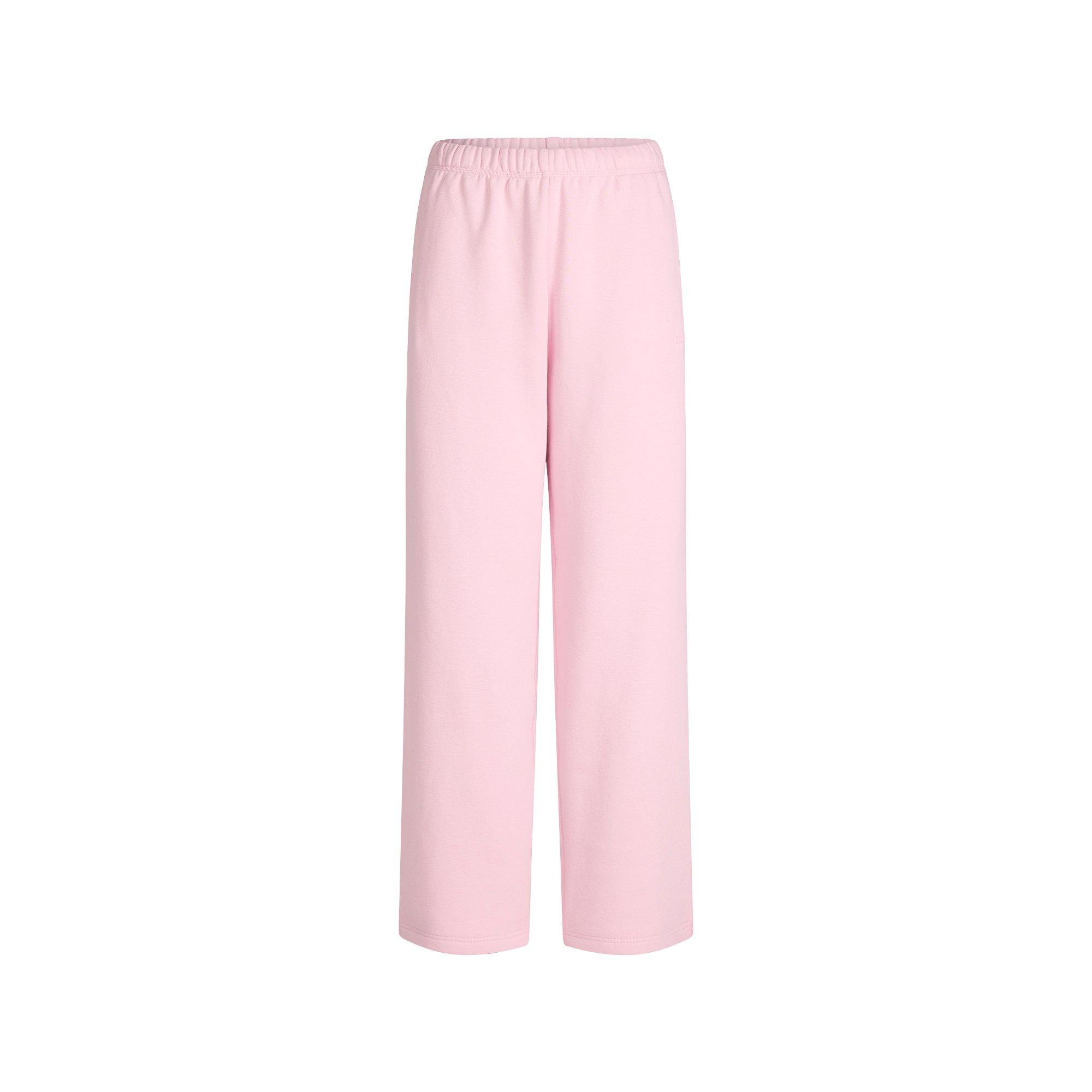 SKIMS Womens Cotton Fleece Classic Straight Leg Pant - HALITE - Size 16 (XL)