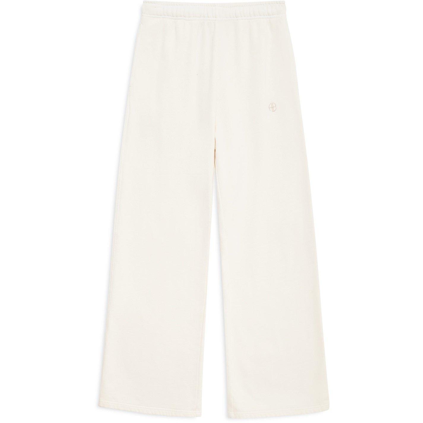 Anine Bing Womens Open Hem Fleece Joggers - Cream - Size 14 (L)