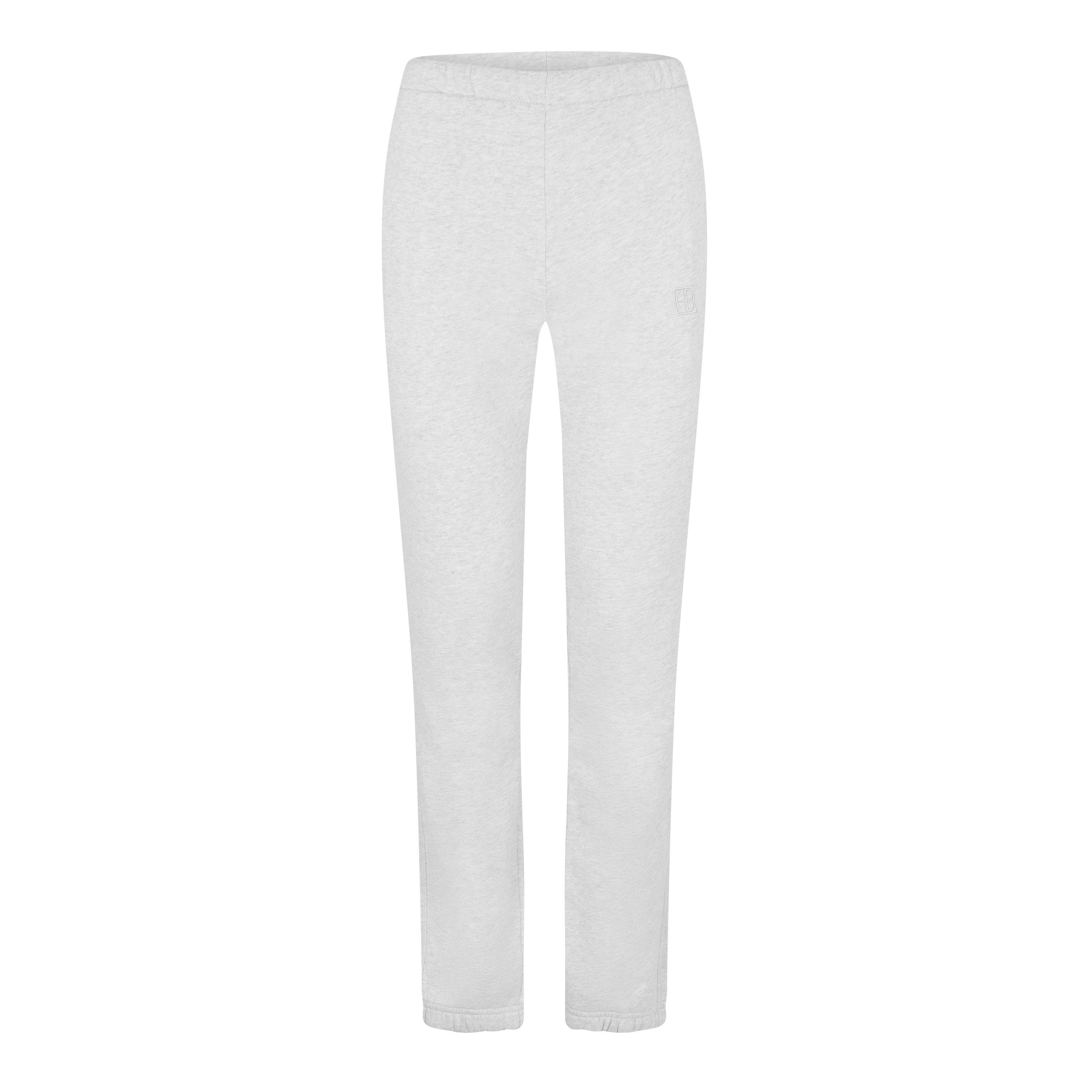 Anine Bing Women's Closed Hem Fleece Joggers - GREY MELANGE - Size 12 (M)