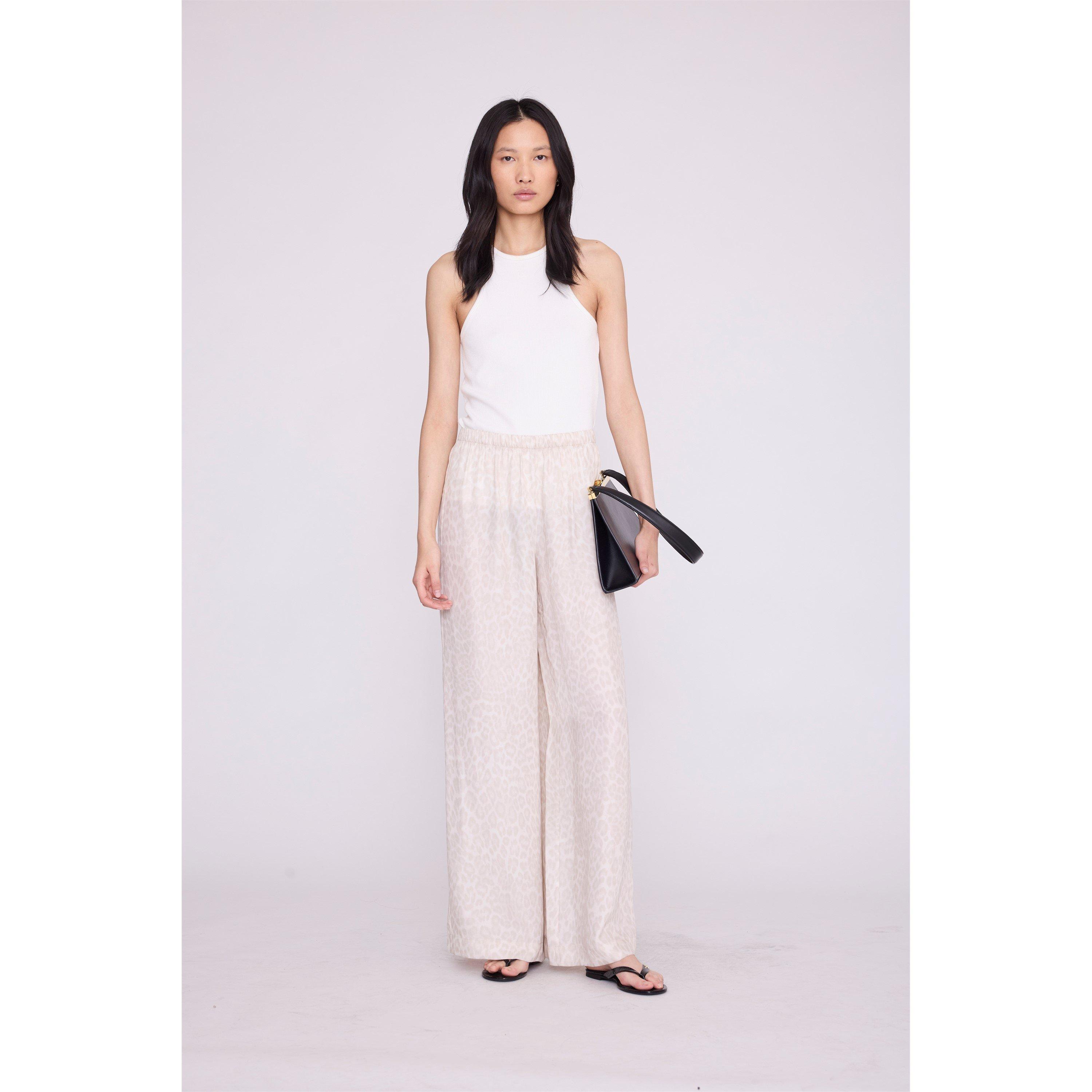 Anine Bing Women's Wide Leg Trousers - WASHED LEO - Size 8 (XS)
