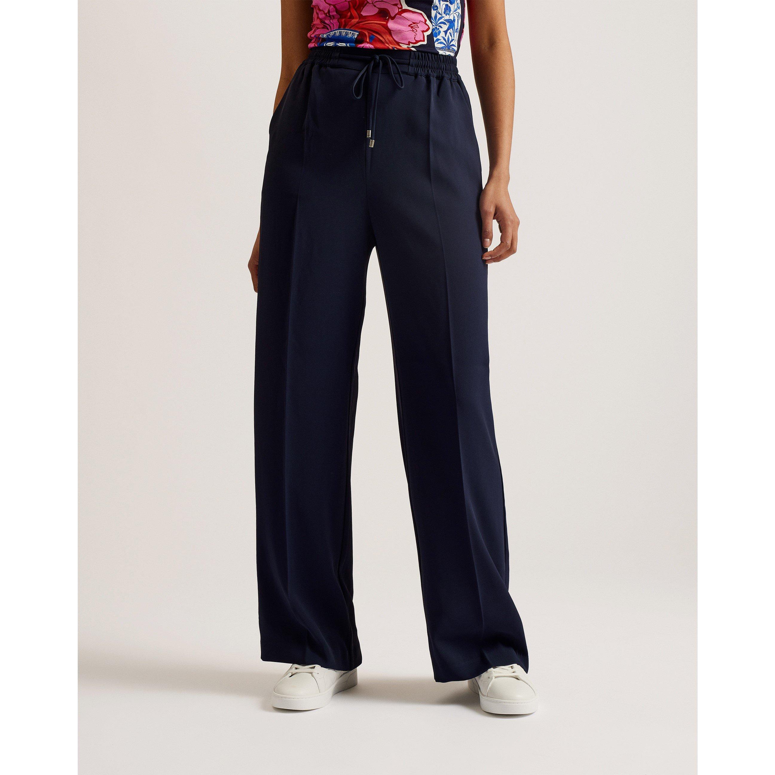 Dk-Blue - Ted Baker - Women's Open Hem Fleece Joggers - 2