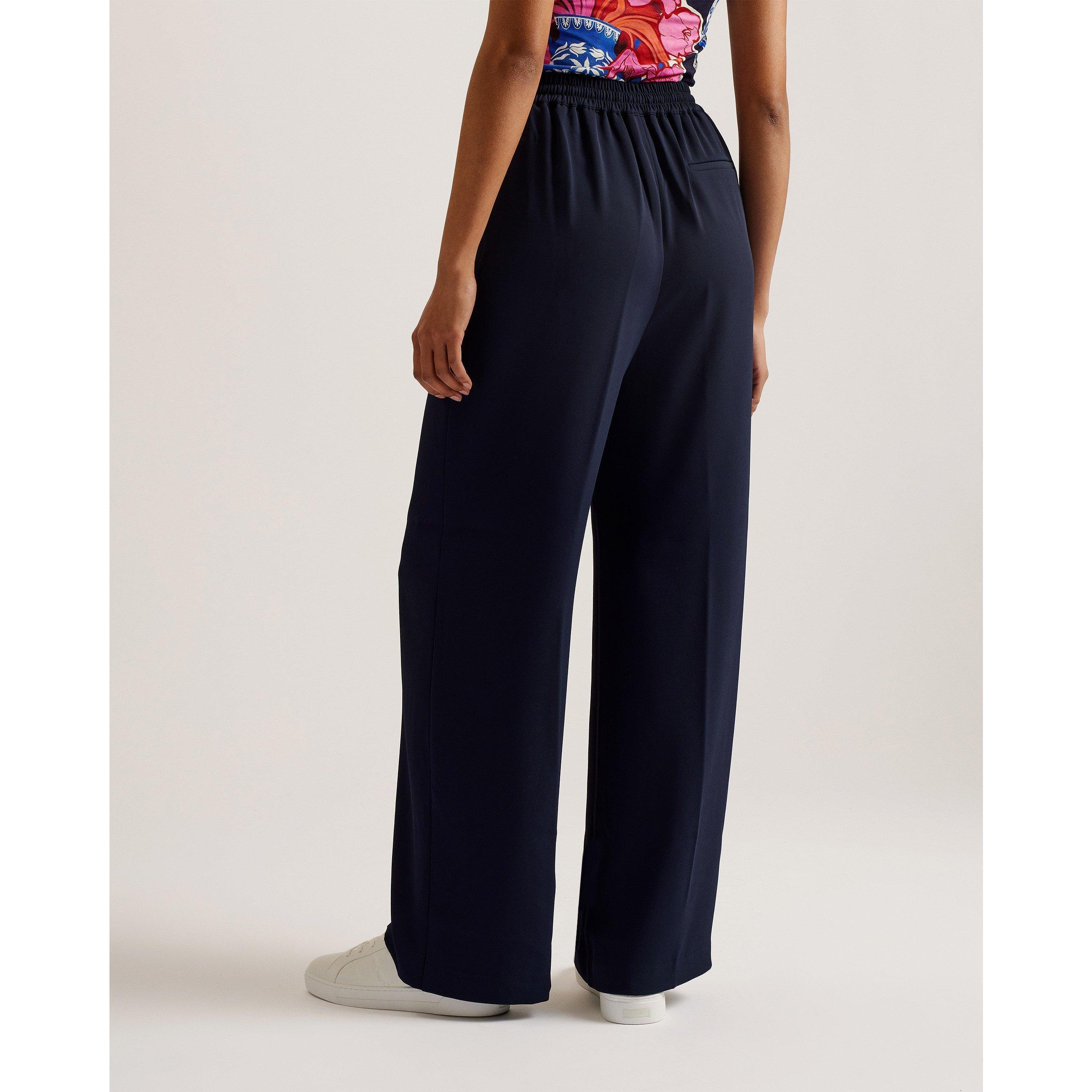 Dk-Blue - Ted Baker - Women's Open Hem Fleece Joggers - 4