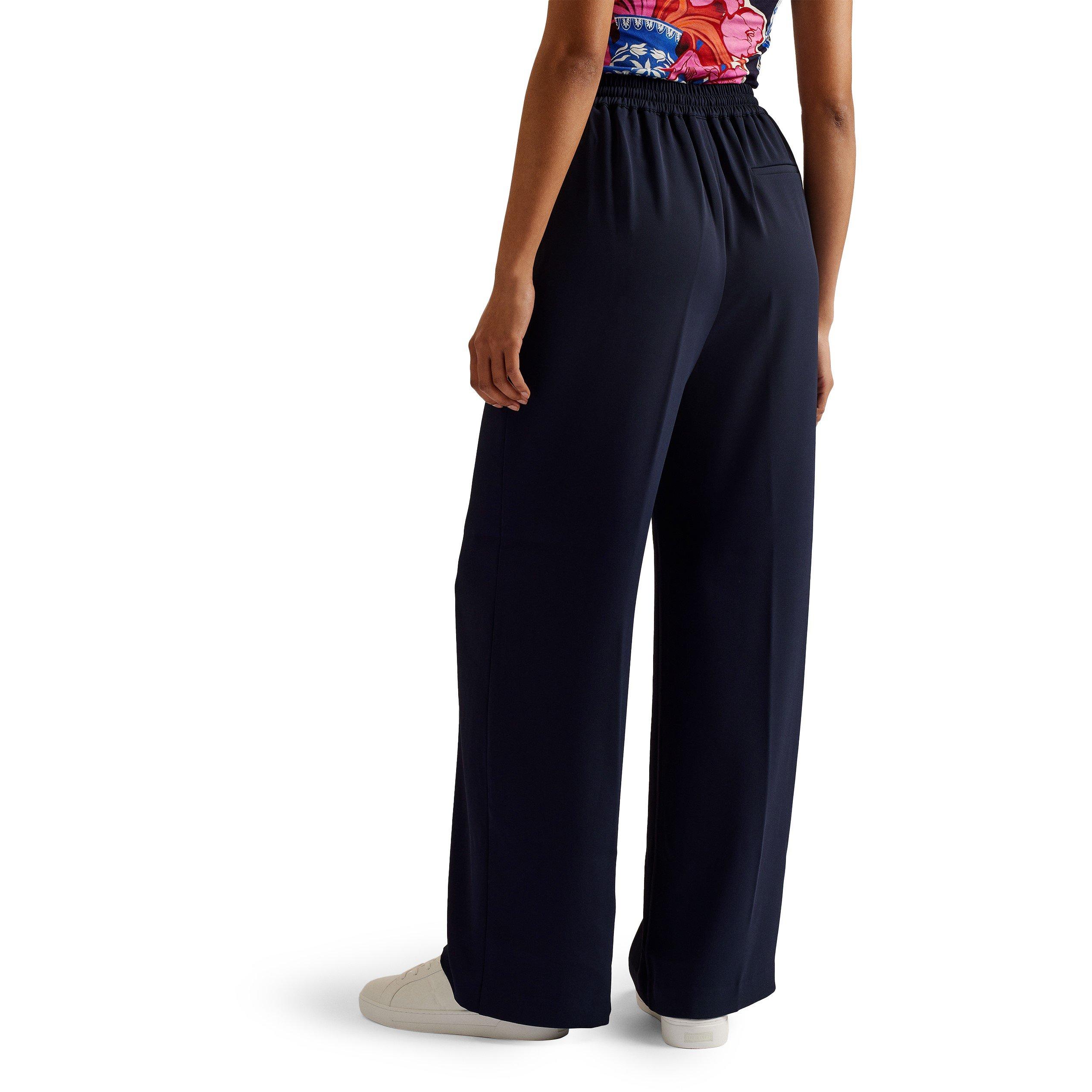 Dk-Blue - Ted Baker - Women's Open Hem Fleece Joggers - 8