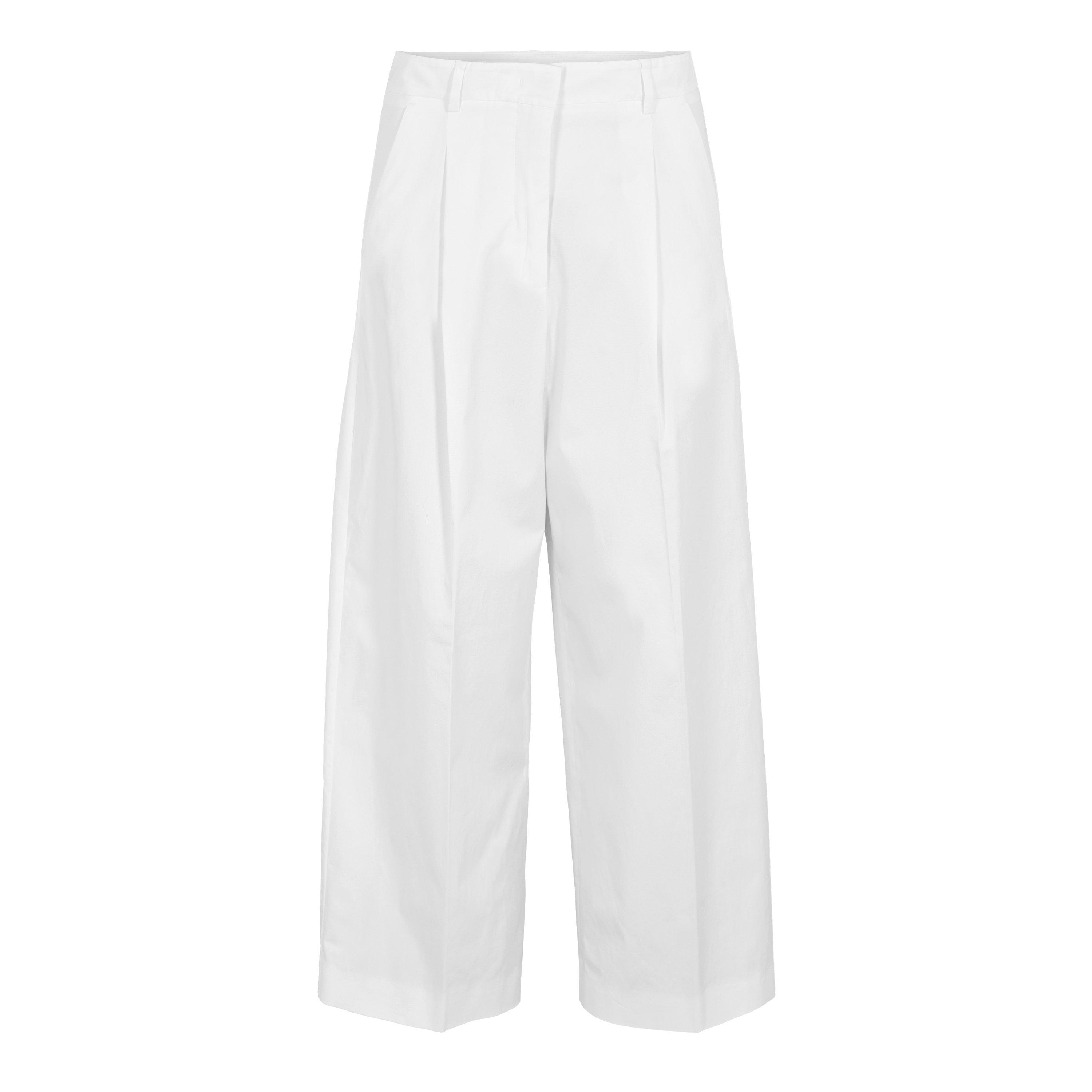 White - Weekend Max Mara - Women's Bellico Wide Leg Trousers - 1