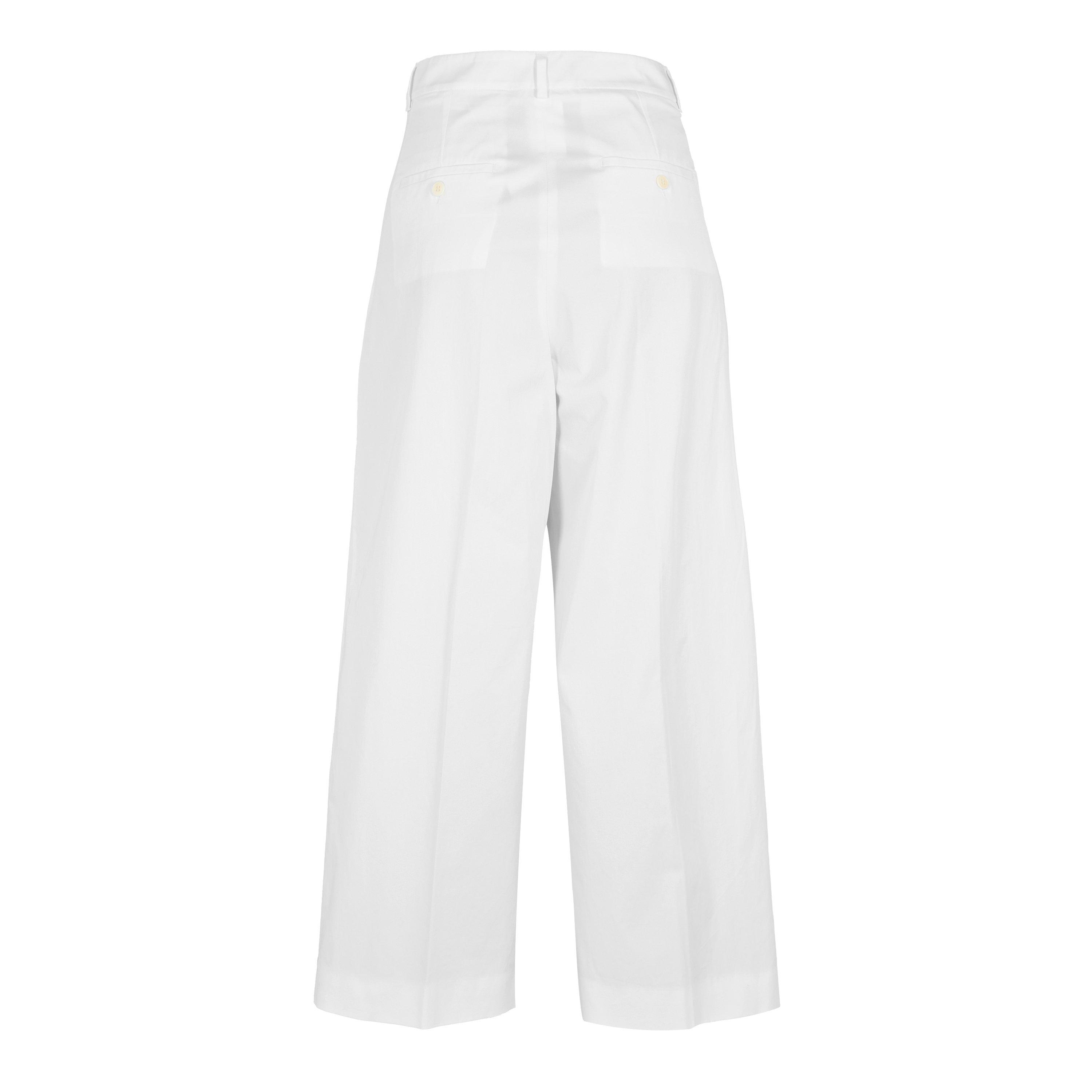 White - Weekend Max Mara - Women's Bellico Wide Leg Trousers - 2