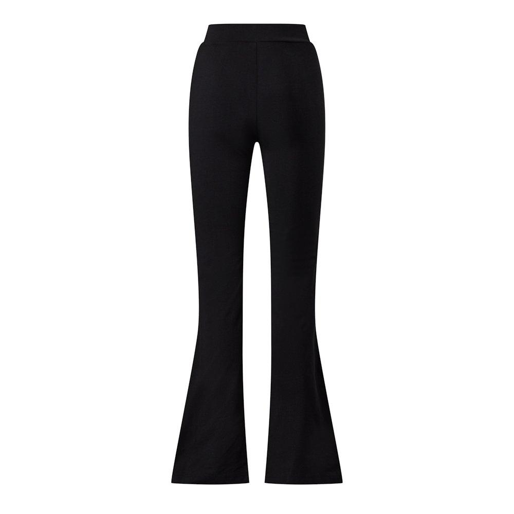 Sort - Gym King - Gym King Victory Cotton Jersey Flared Legging - Black - 2