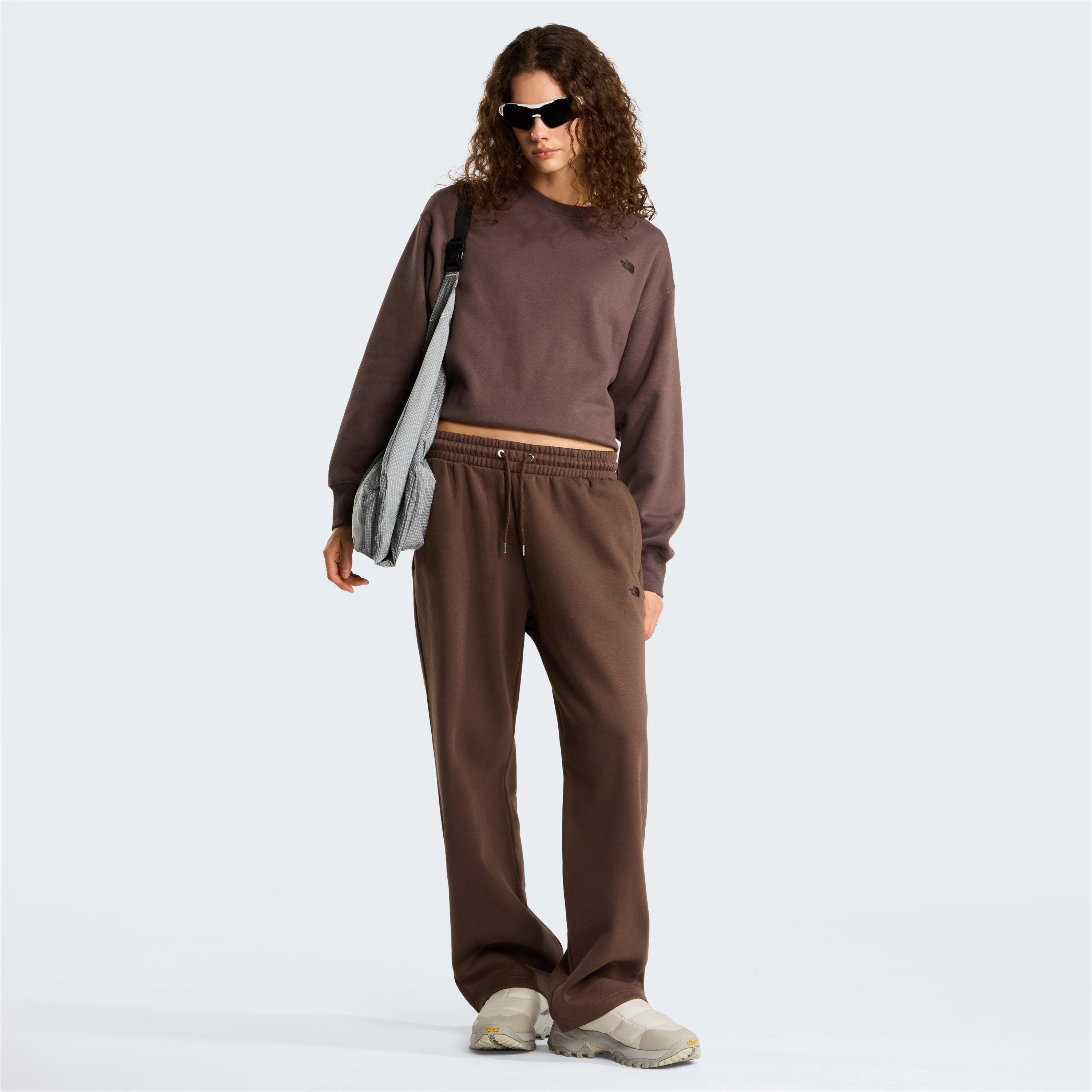 Røgfarvet Brun - The North Face - TNF Essential Simple Dome Relaxed Straight Joggers Womens - 5