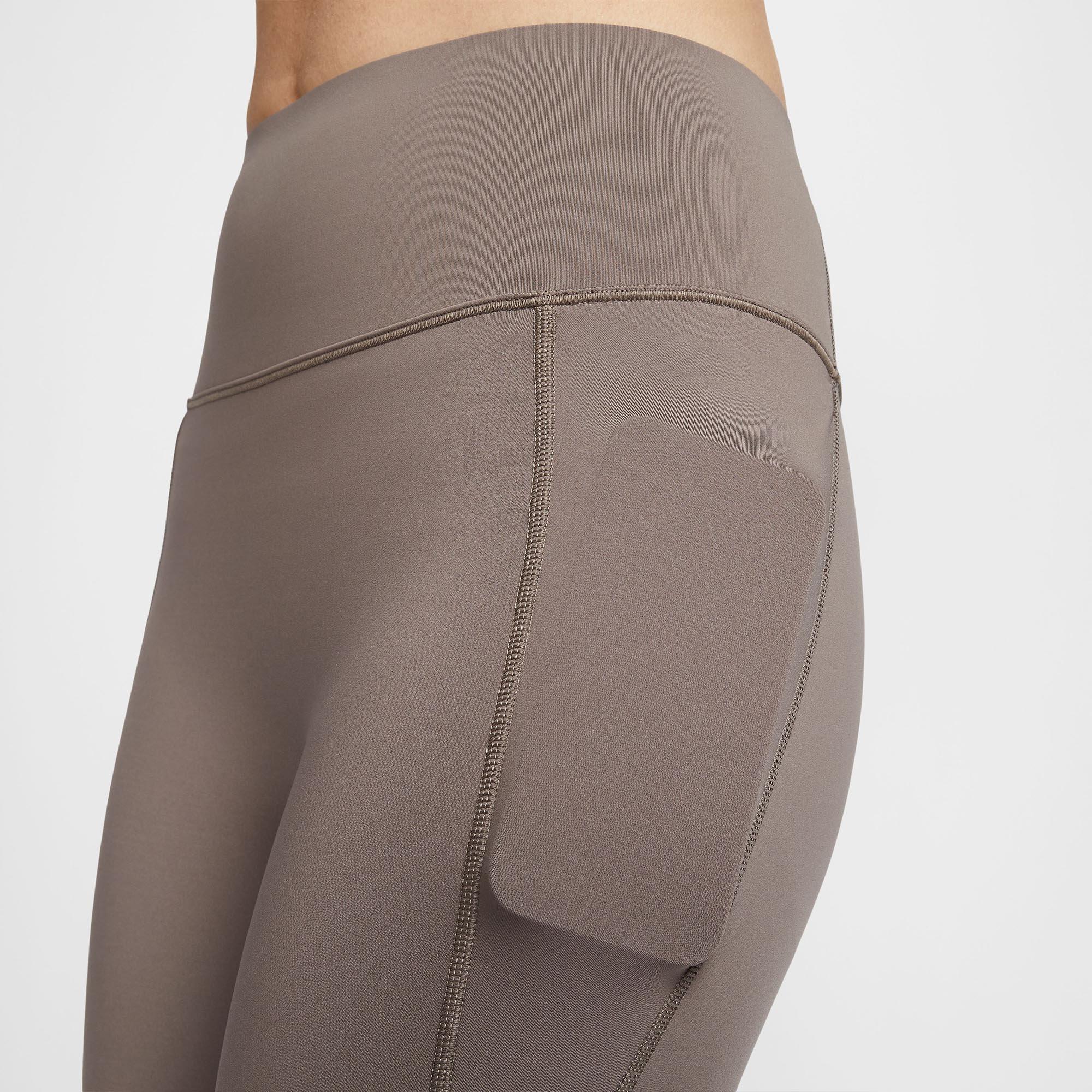 Khaki - Nike - Universal Womens High-Waisted Ankle Leggings - 6