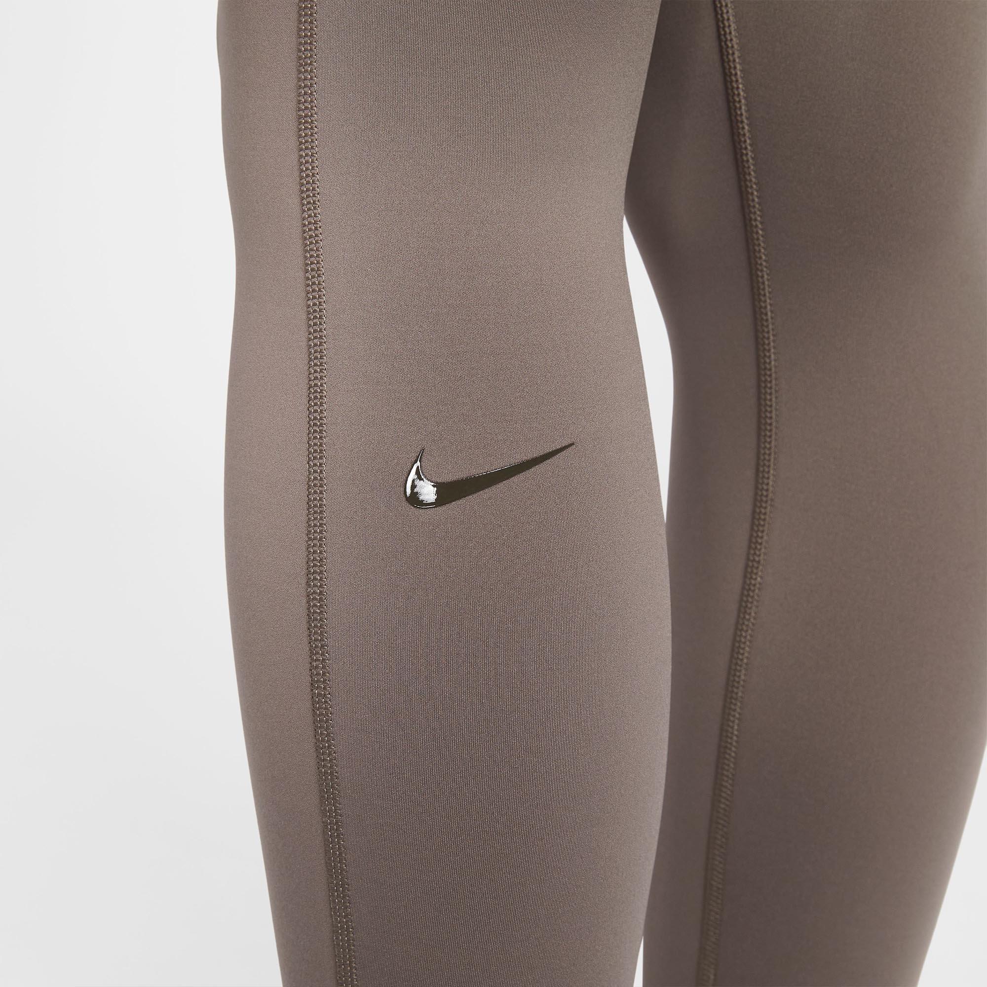 Khaki - Nike - Universal Womens High-Waisted Ankle Leggings - 7