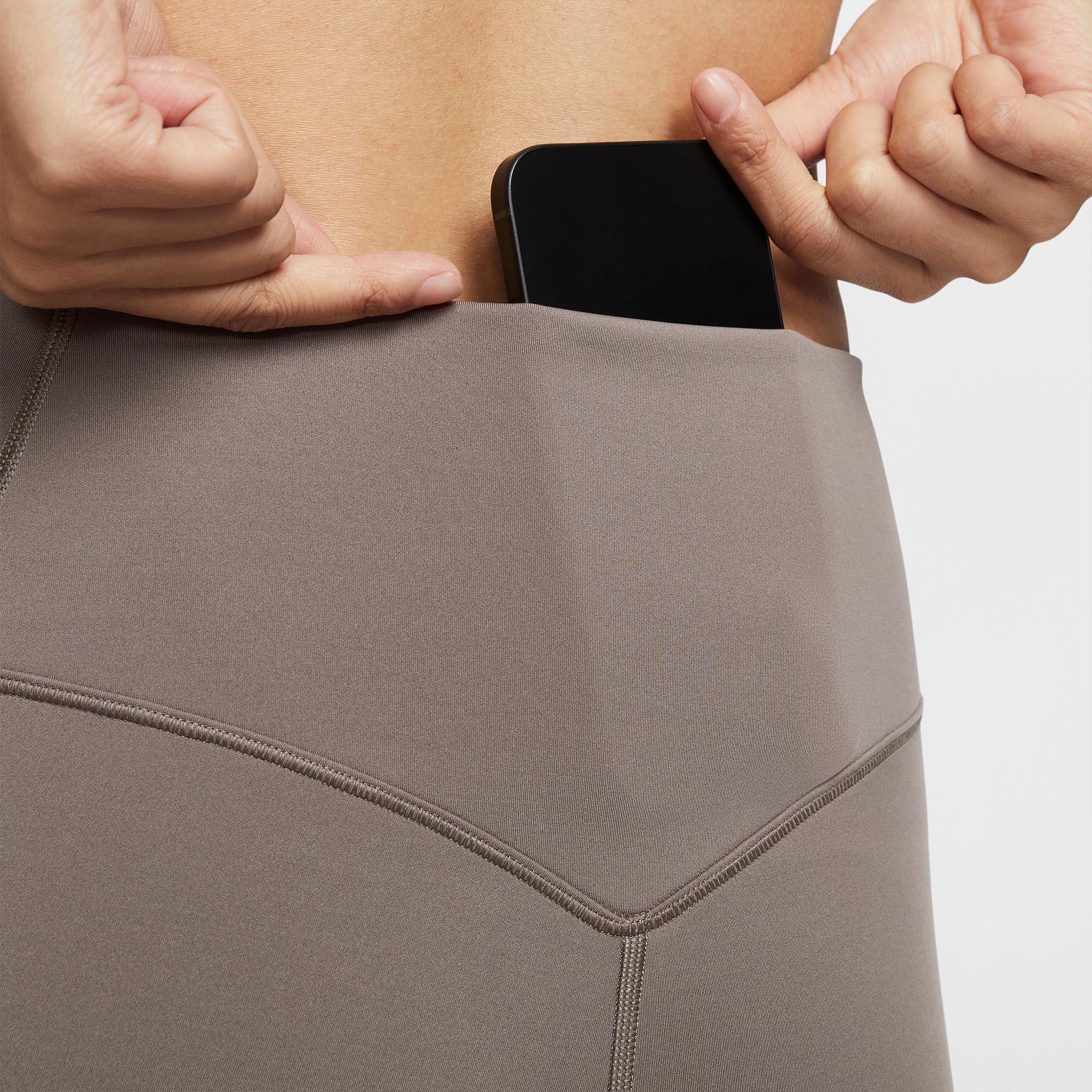 Khaki - Nike - Universal Womens High-Waisted Ankle Leggings - 8