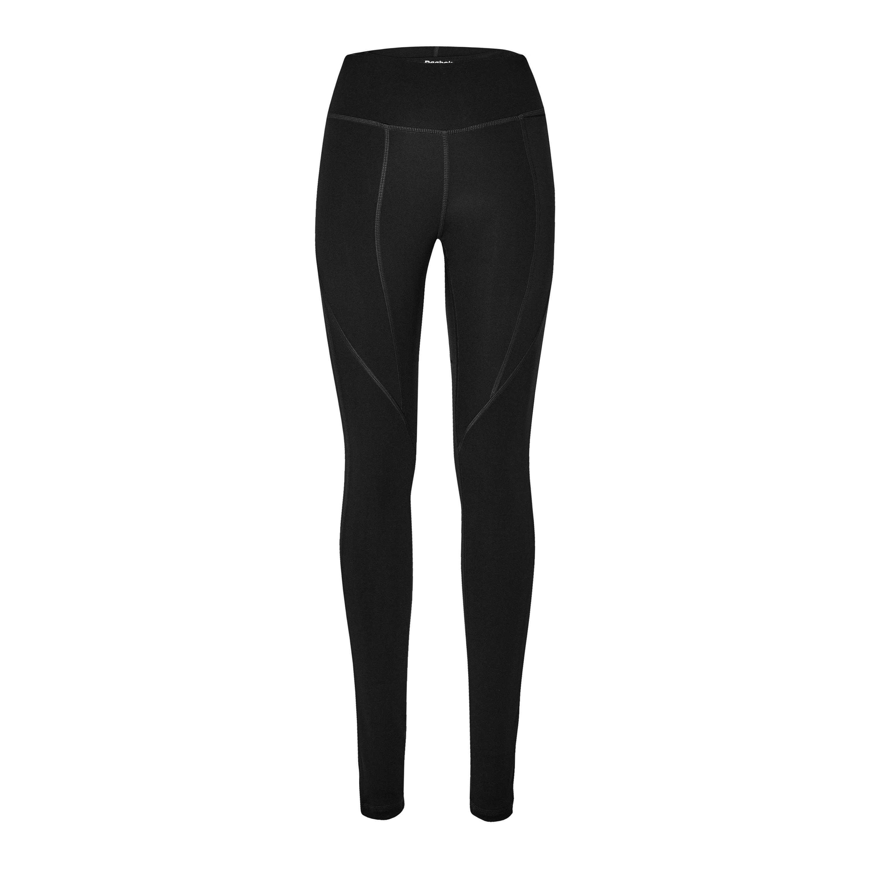 Reebok Women's Workout Ready Jersey Leggings - Night Black - 4-6