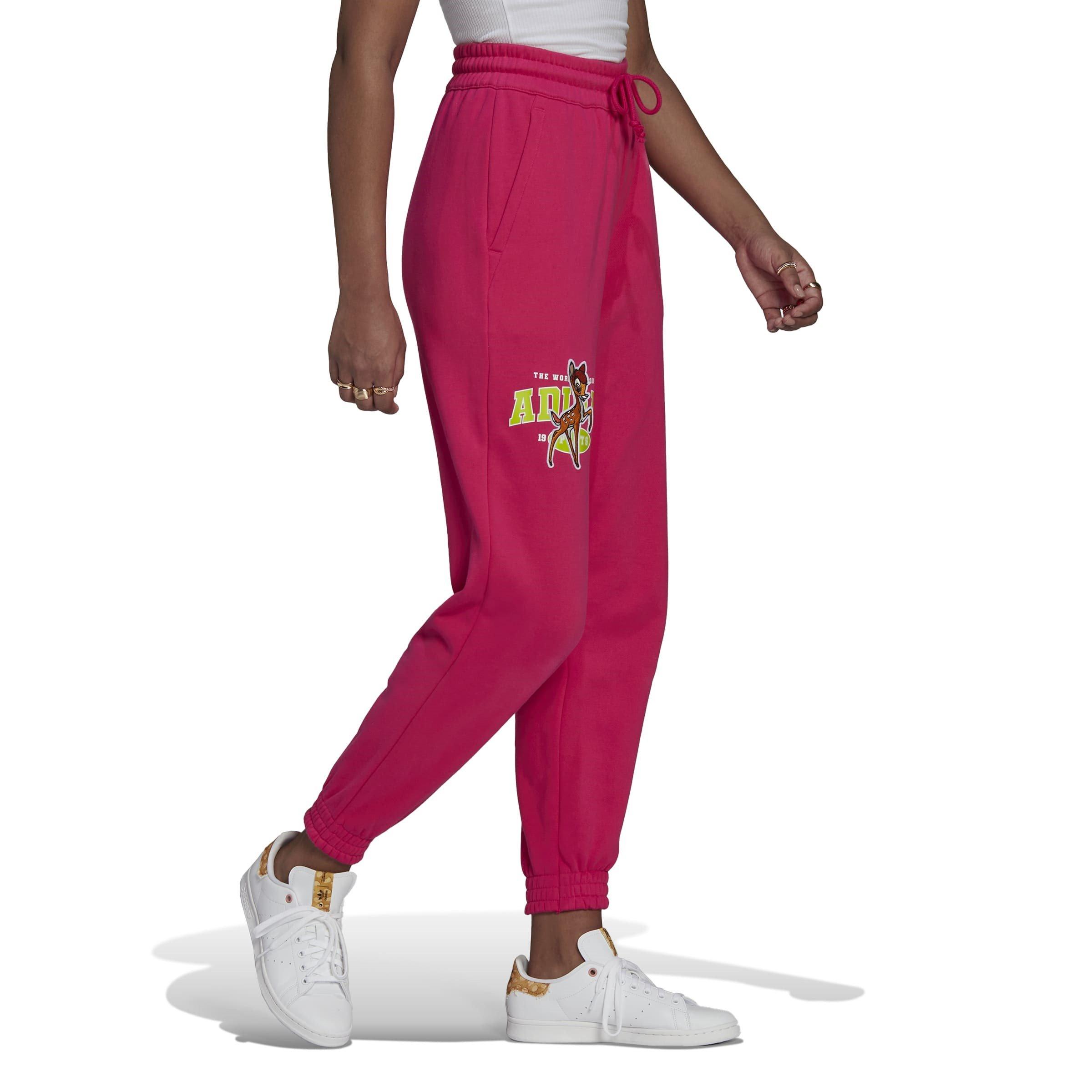 Rose - adidas Originals - Women's Bambi Closed Hem Fleece Joggers - 4