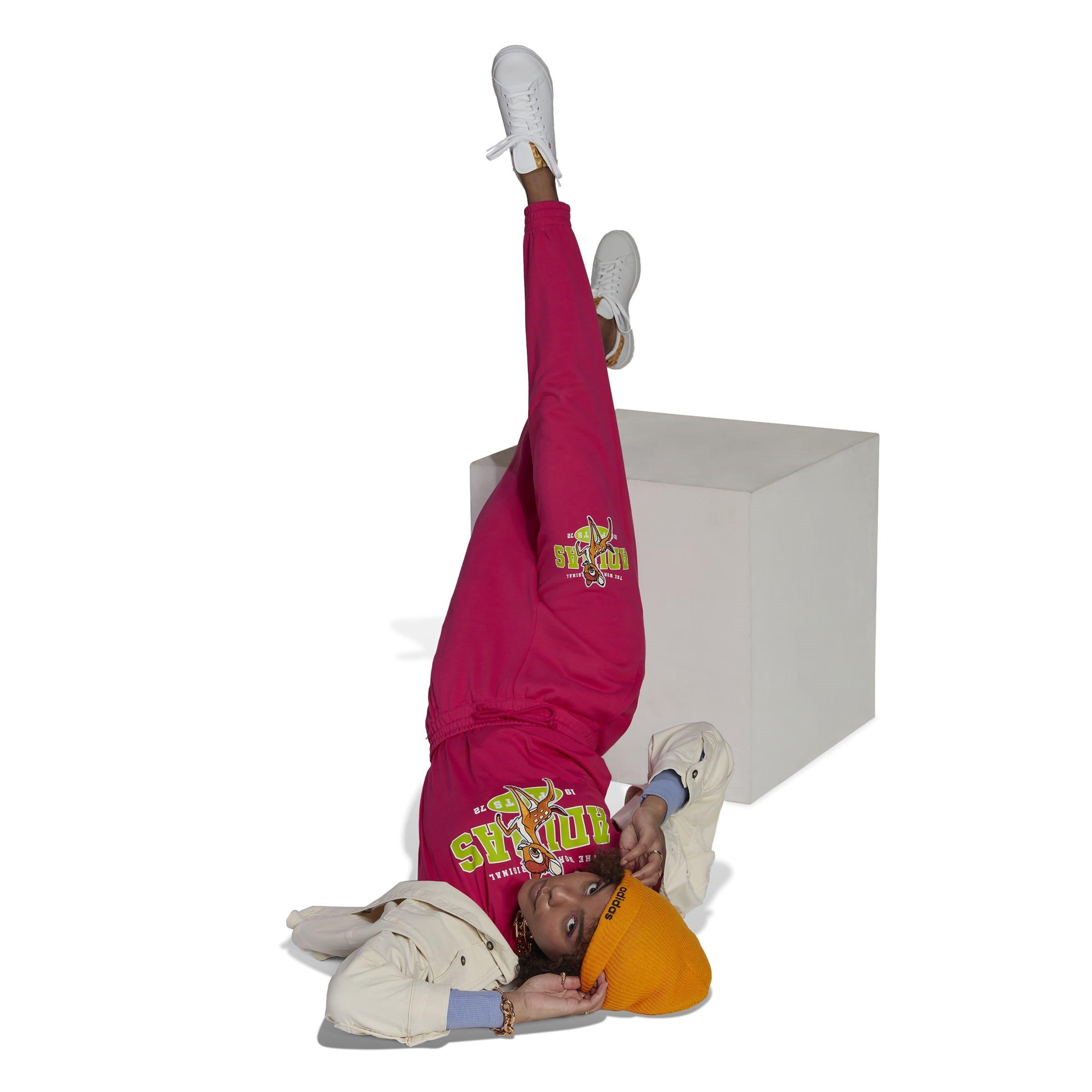 Rose - adidas Originals - Women's Bambi Closed Hem Fleece Joggers - 9