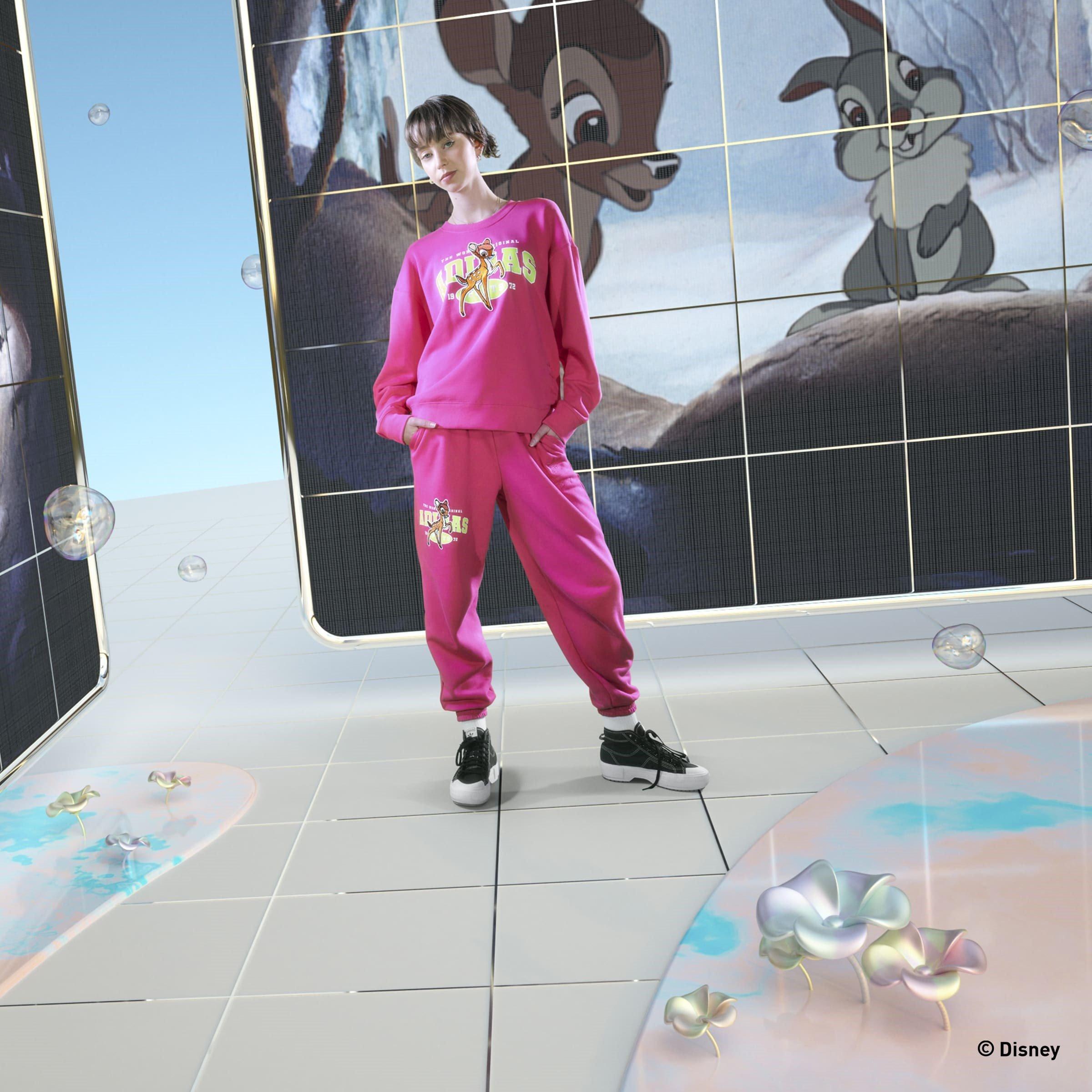 Rose - adidas Originals - Women's Bambi Closed Hem Fleece Joggers - 10