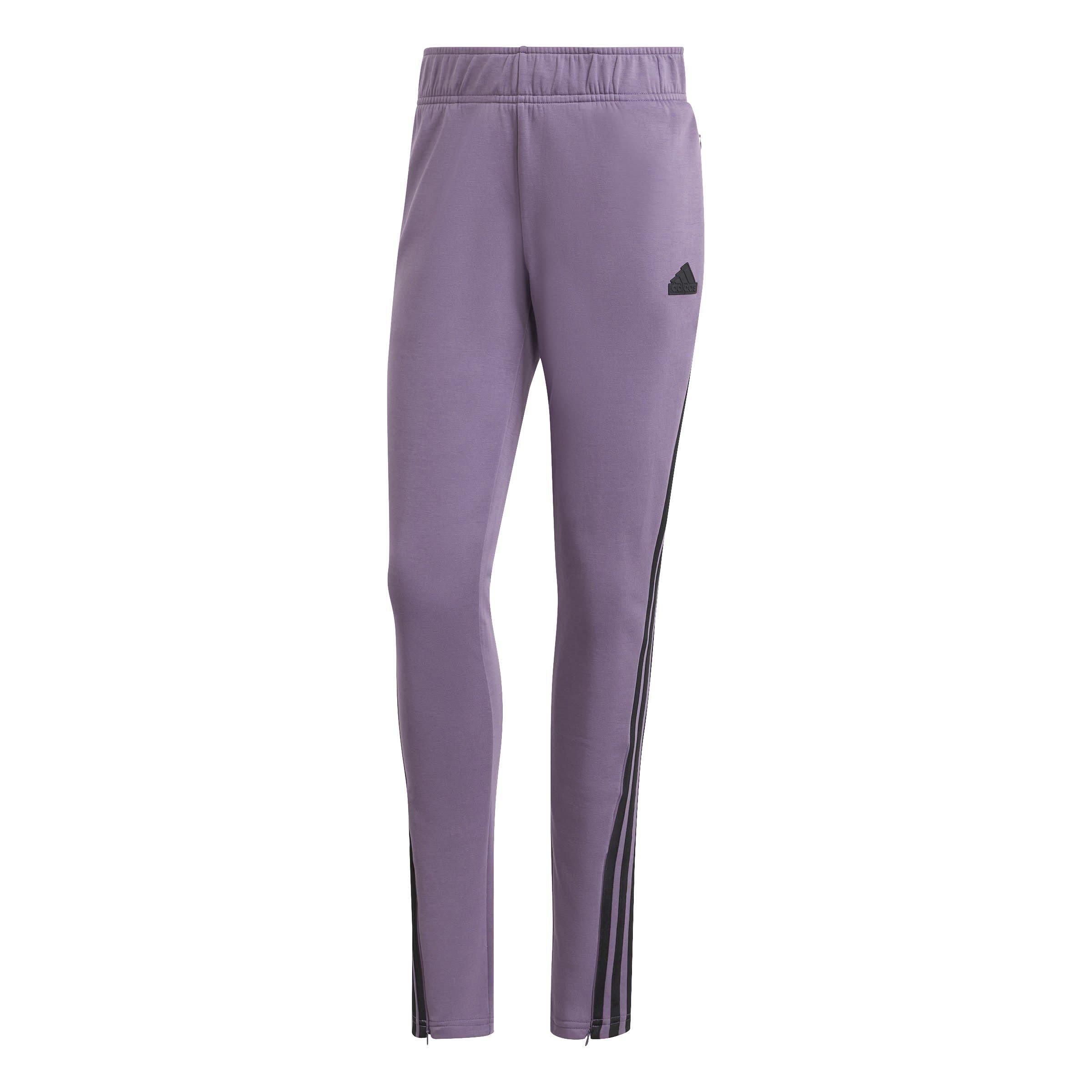 Adidas Women's Future Icons 3-Stripe Tracksuit Bottoms - Purple - 6 (XXS)