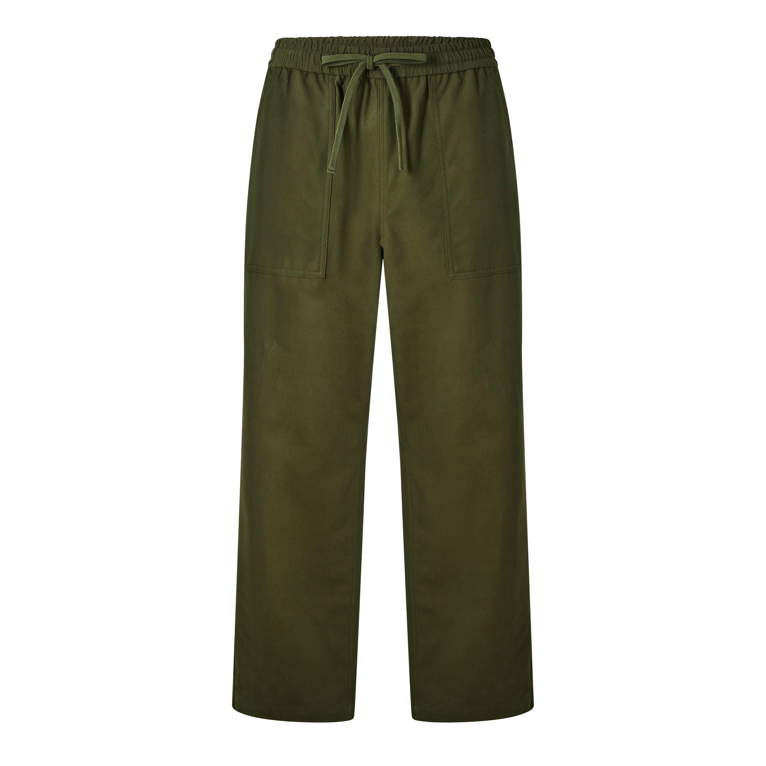 Bay Leaf - Maison Kitsune - Men's Workwear Wide Leg Trousers - 1