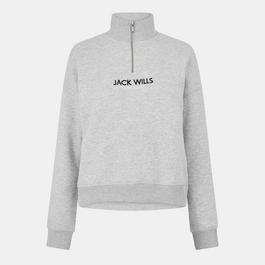 Jack Wills Honeylane Half Zip Sweatshirt Womens