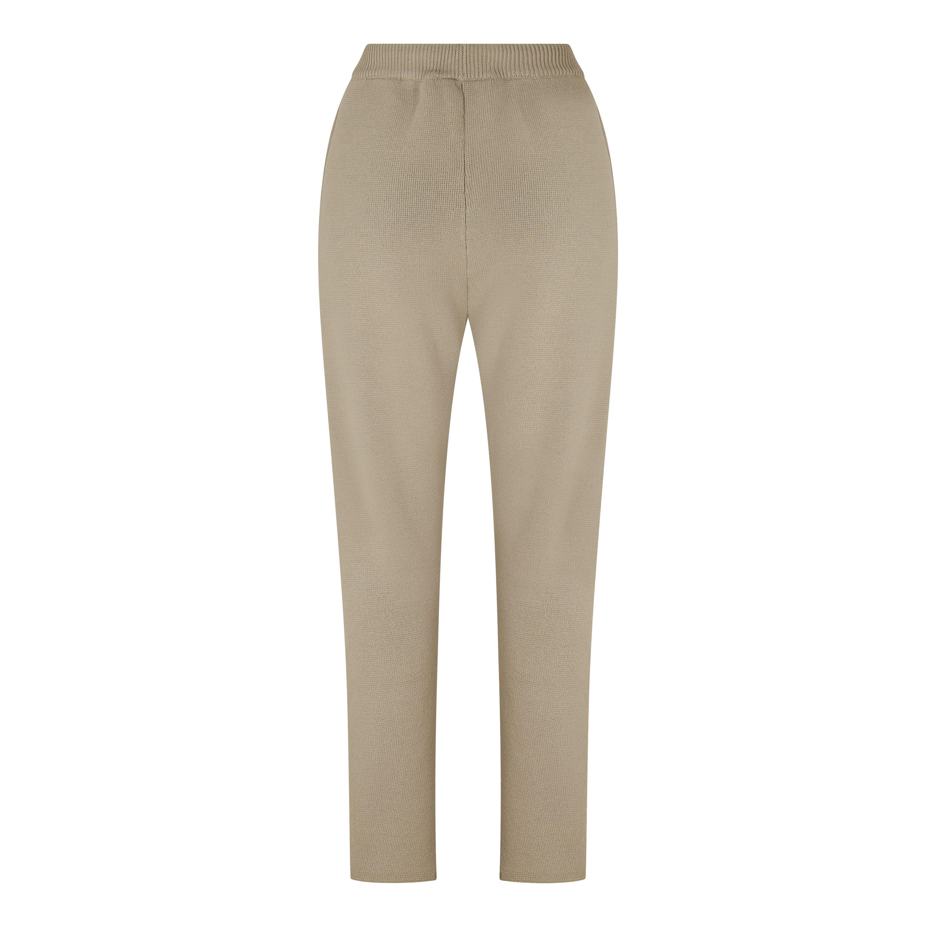 Seal - Fear Of God Essentials - Women's Lounge Pants Open Hem Fleece Jogging Bottoms - 2